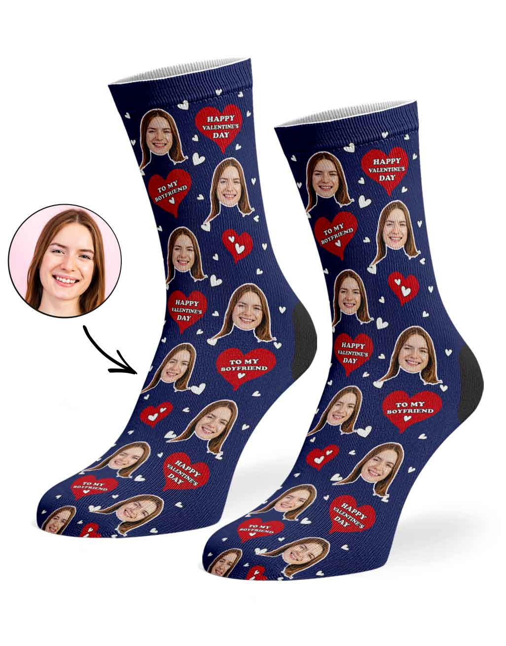 Valentines Boyfriend Socks