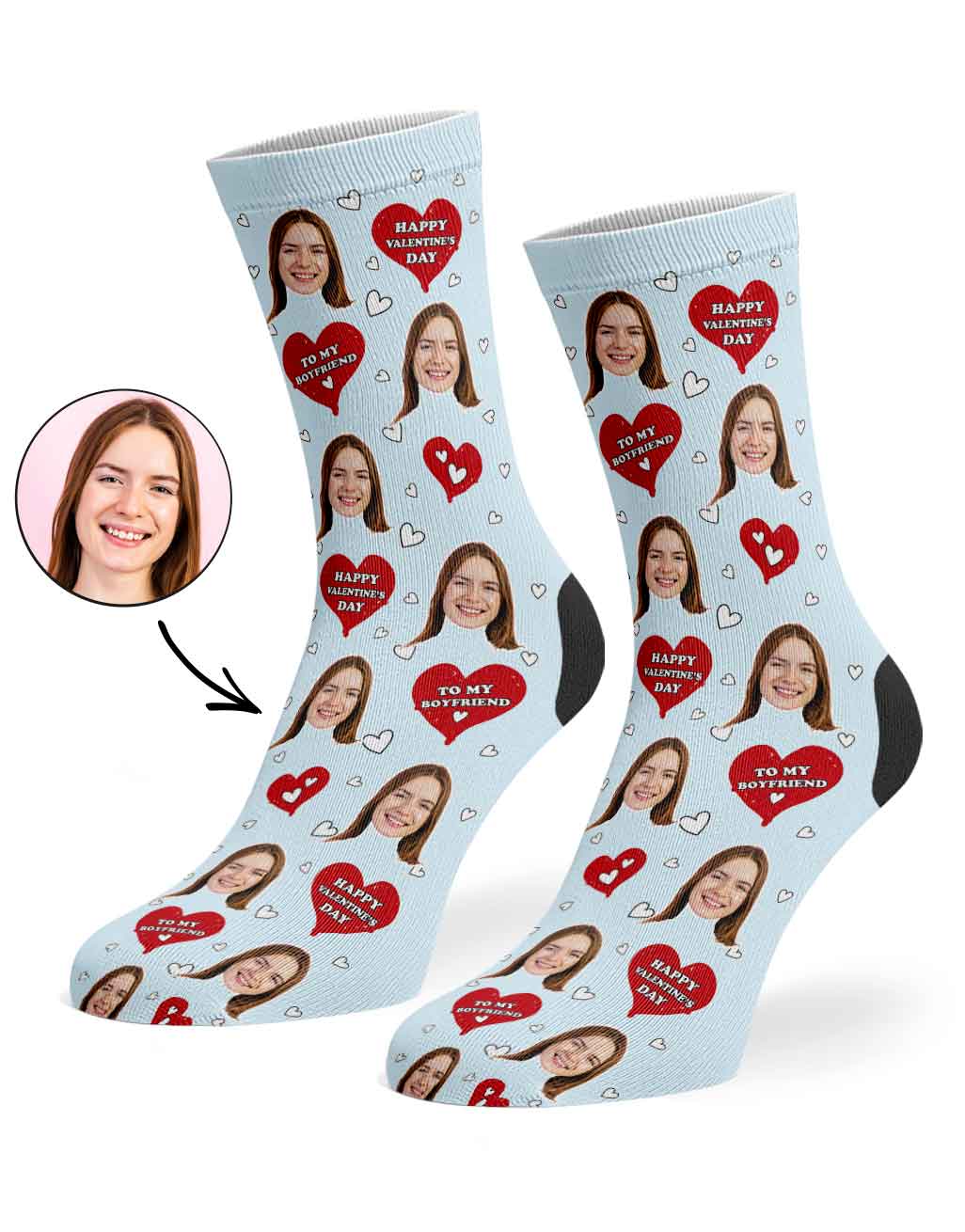 Valentines Boyfriend Socks