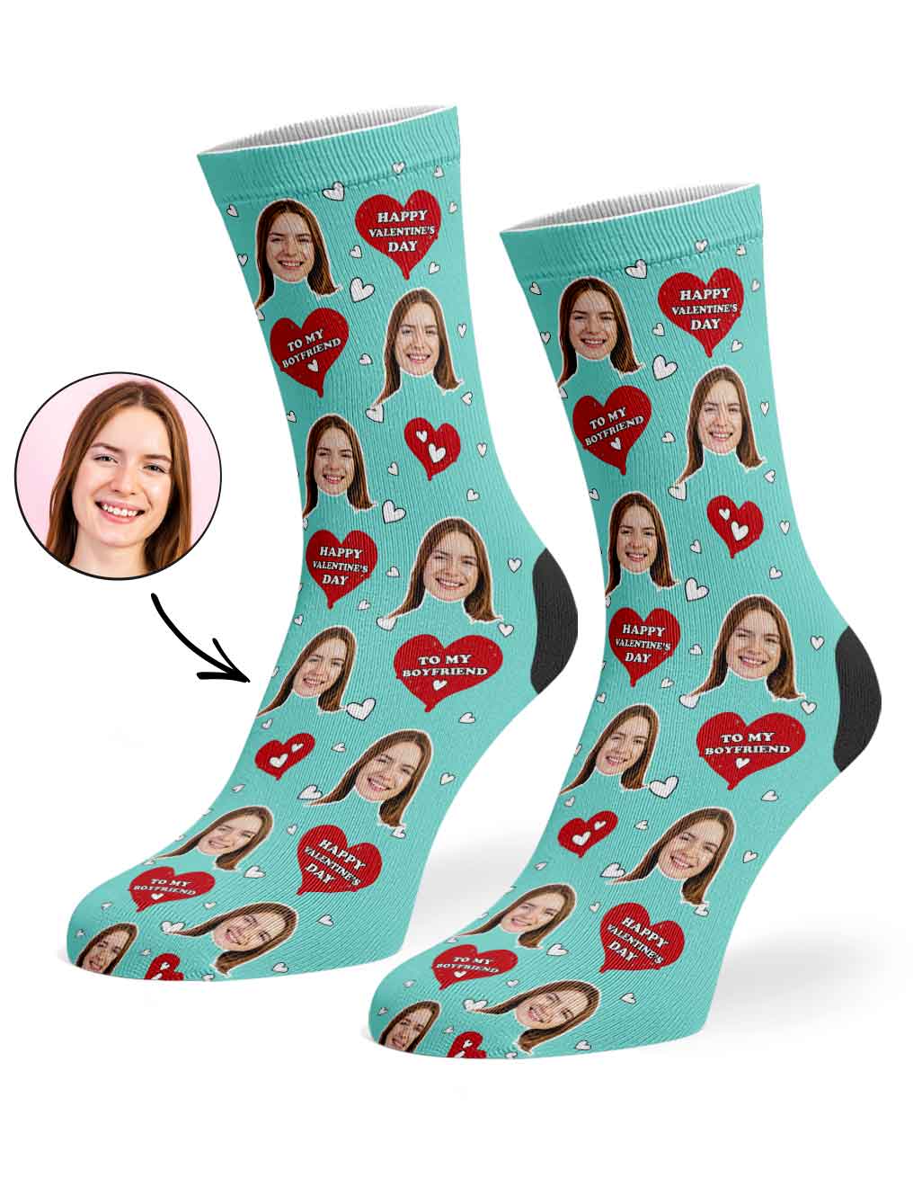 Valentines Boyfriend Socks