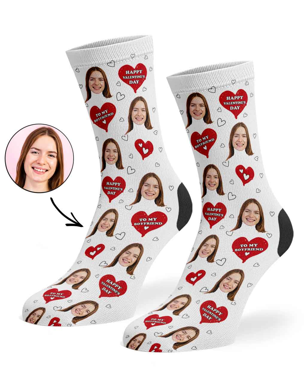Valentines Boyfriend Socks