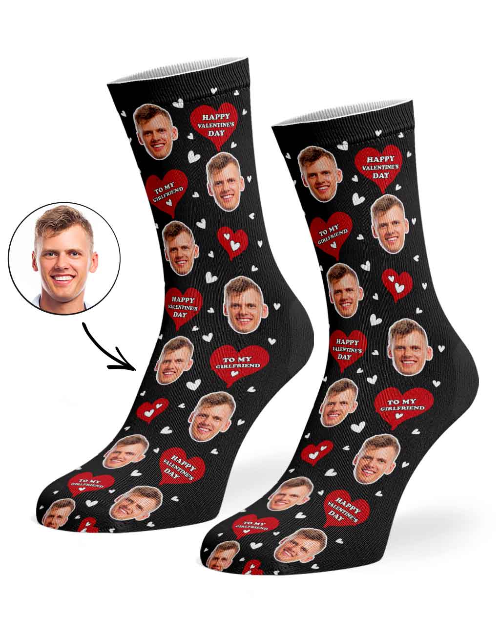 Valentines Girlfriend Socks