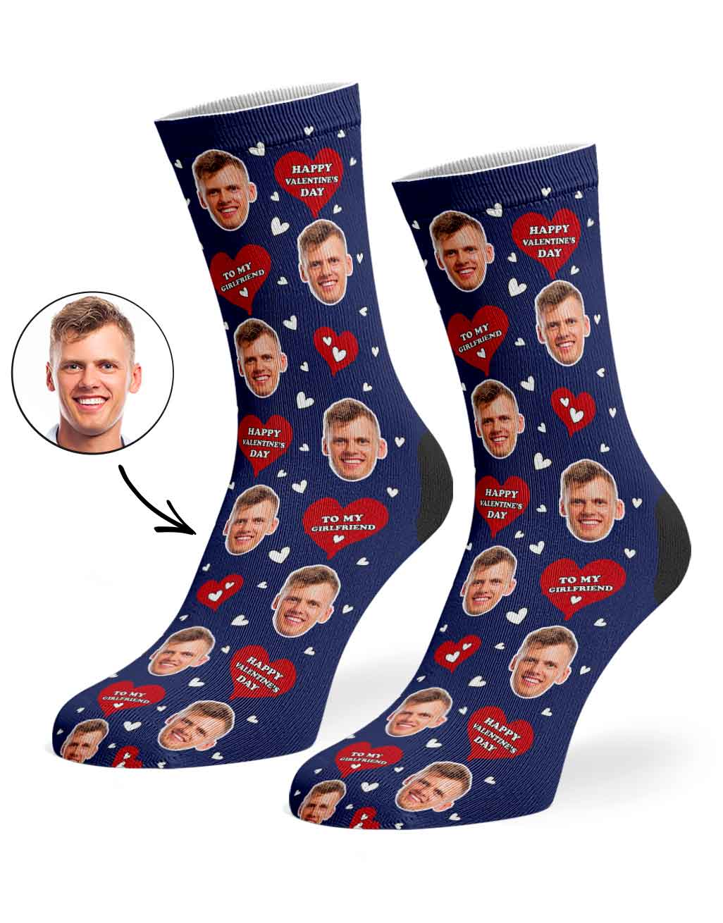Valentines Girlfriend Socks