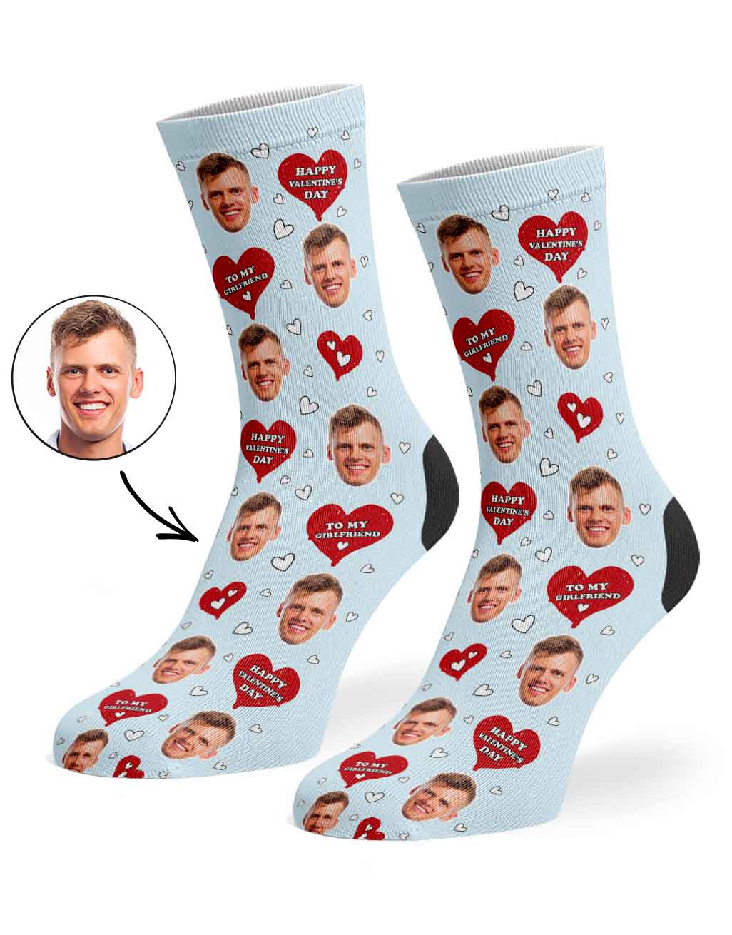 Valentines Girlfriend Socks