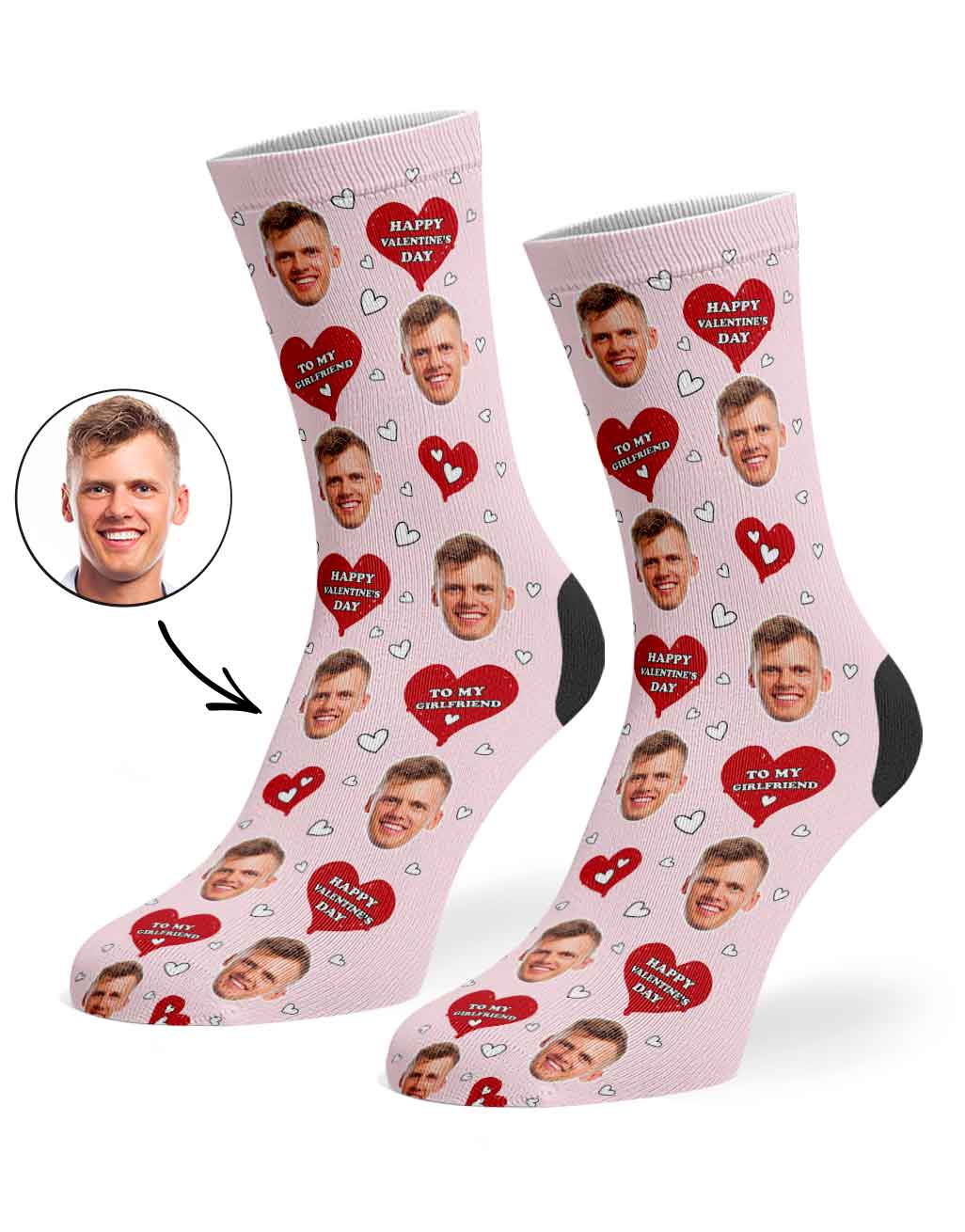Valentines Girlfriend Socks