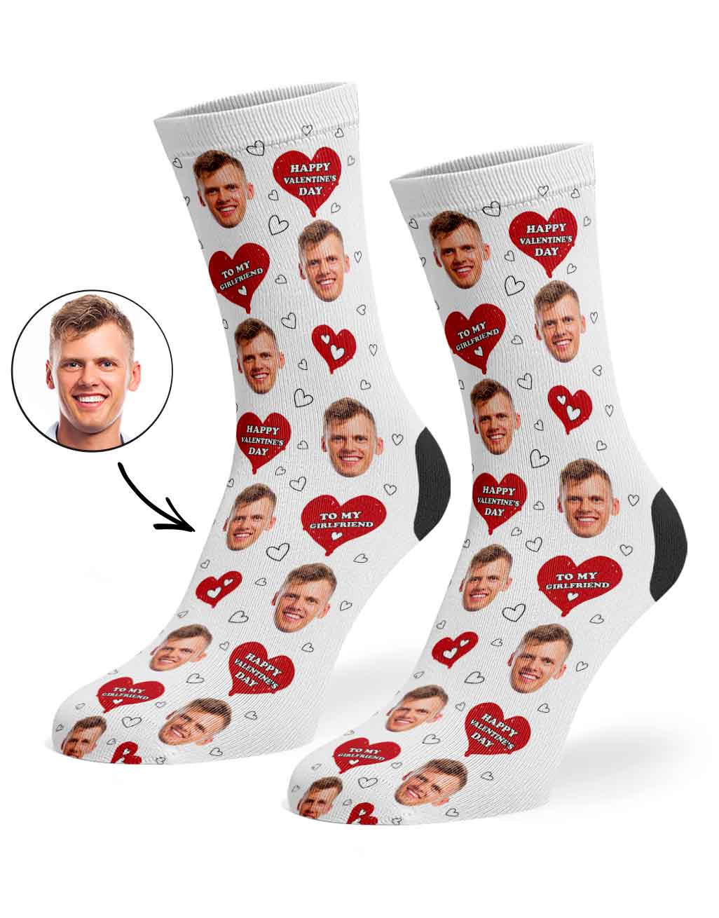 Valentines Girlfriend Socks