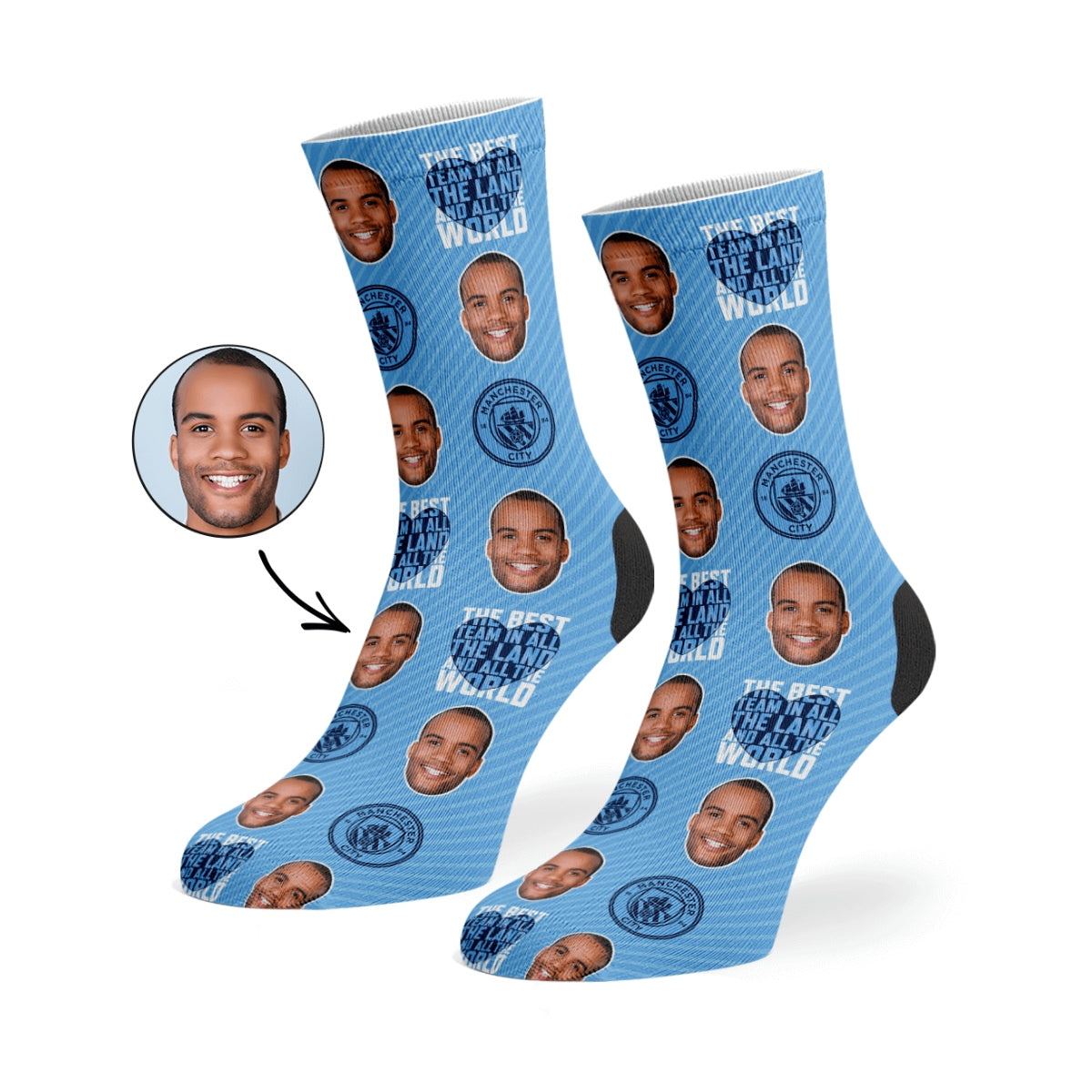 Man City The Best Team Socks