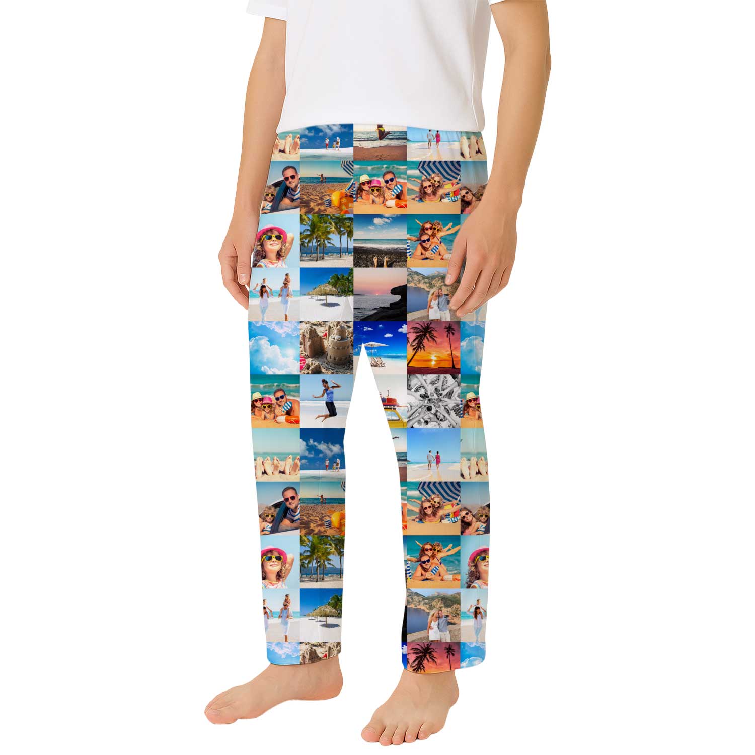 Men's Photo Collage PJ Bottoms