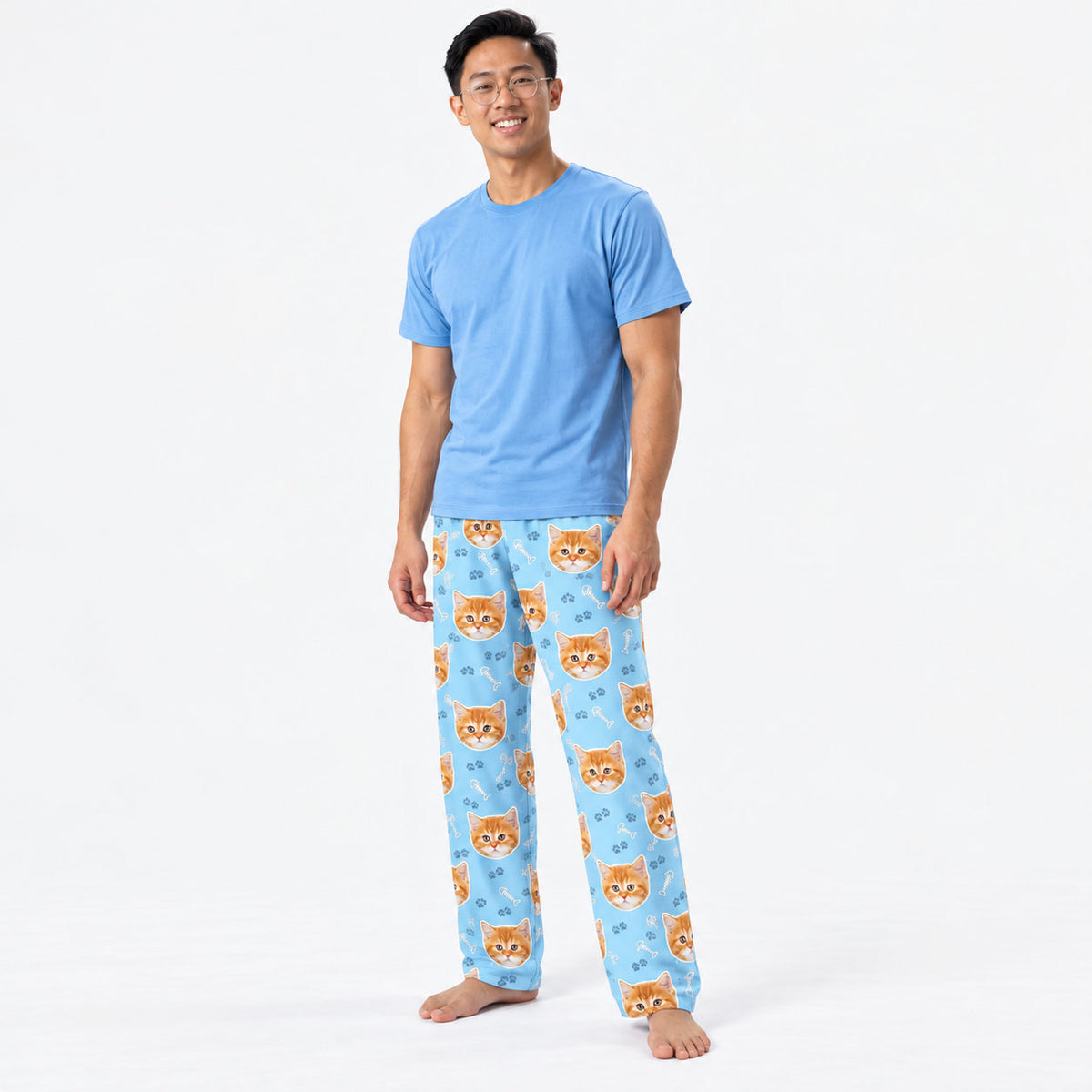 Your Cat Men's Personalised PJ Bottoms