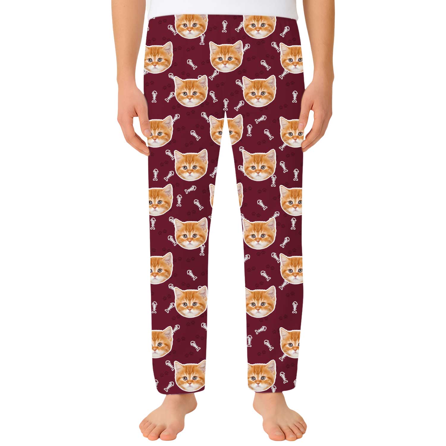 Your Cat Men's Personalised PJ Bottoms