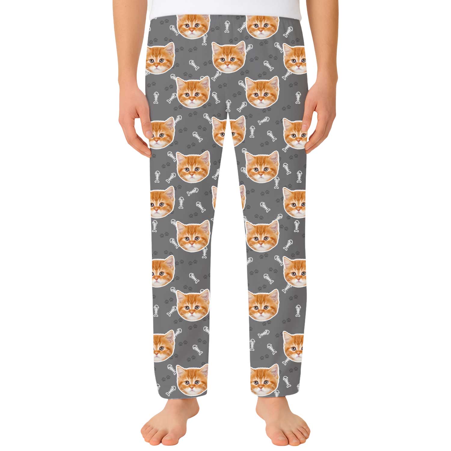 Your Cat Men's Personalised PJ Bottoms