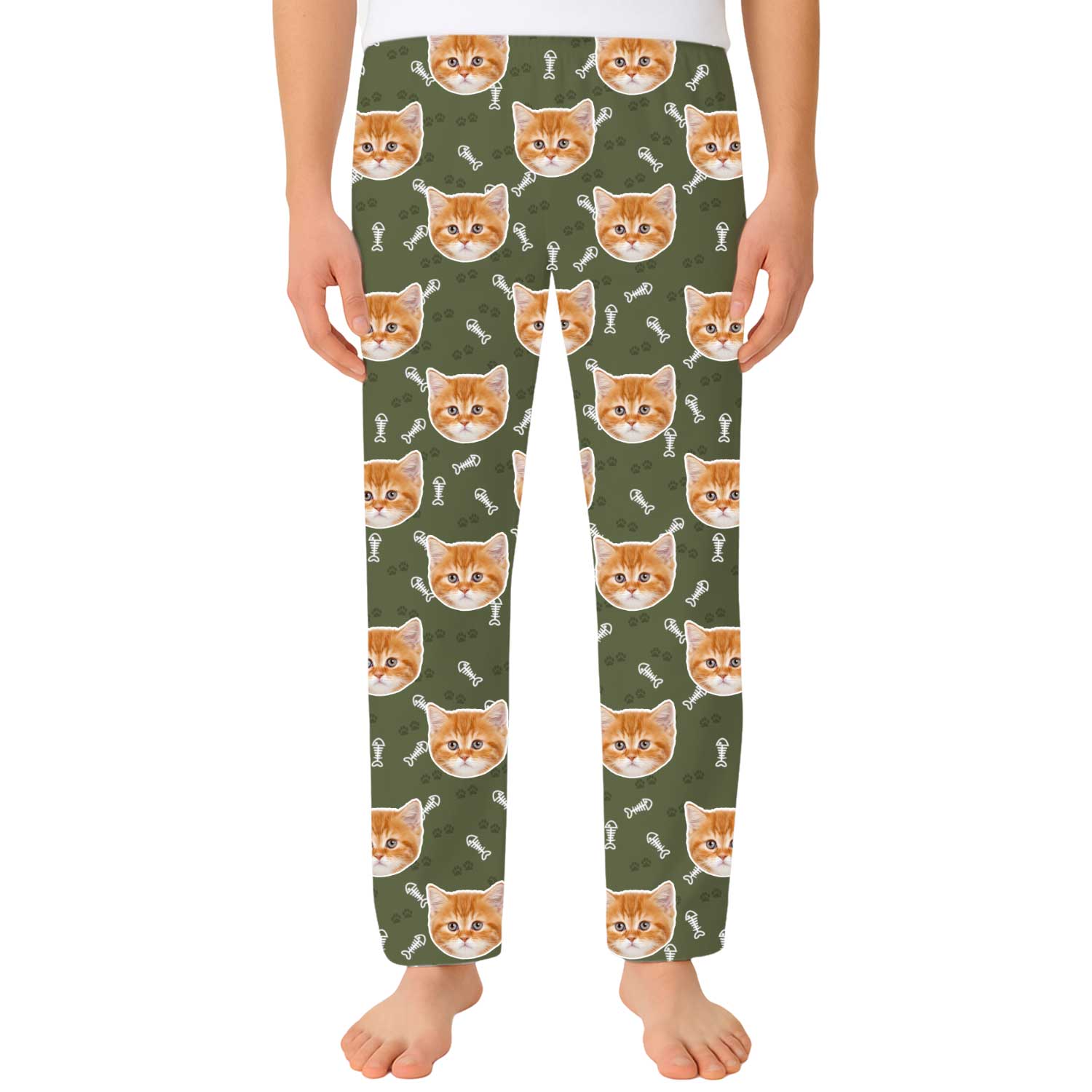 Your Cat Men's Personalised PJ Bottoms