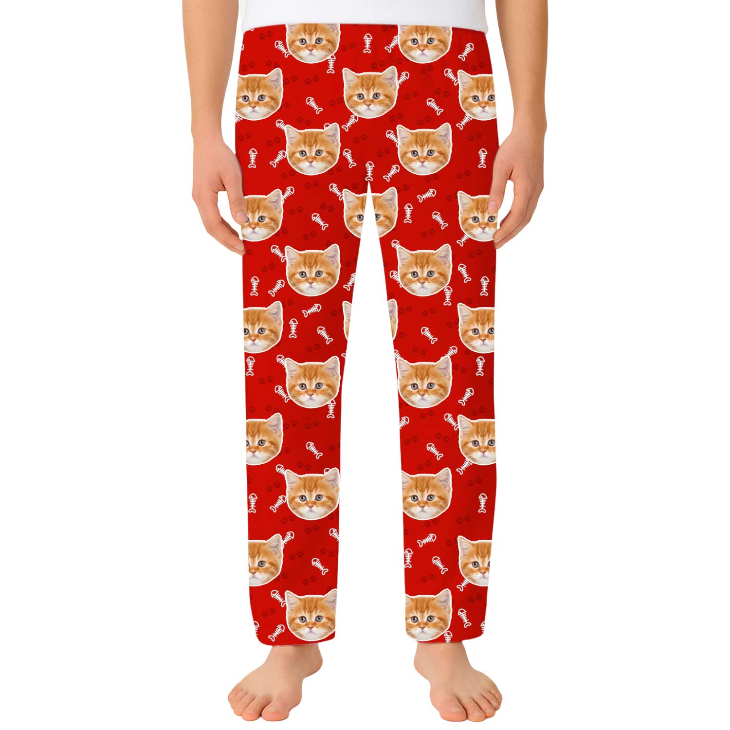 Your Cat Men's Personalised PJ Bottoms