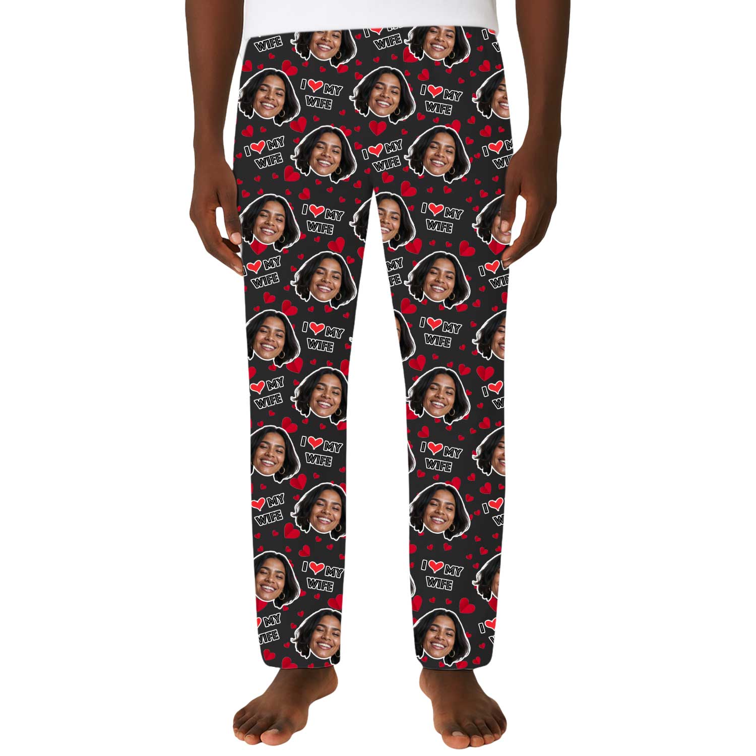 Men's I Love My Wife PJ Bottoms