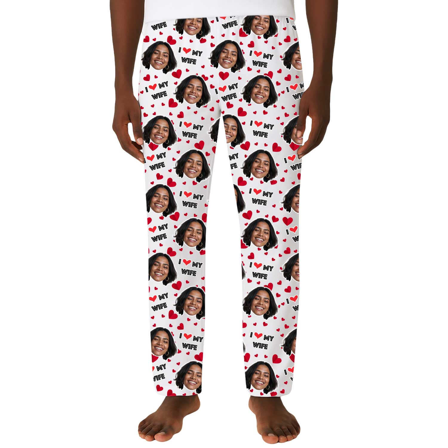 Men's I Love My Wife PJ Bottoms