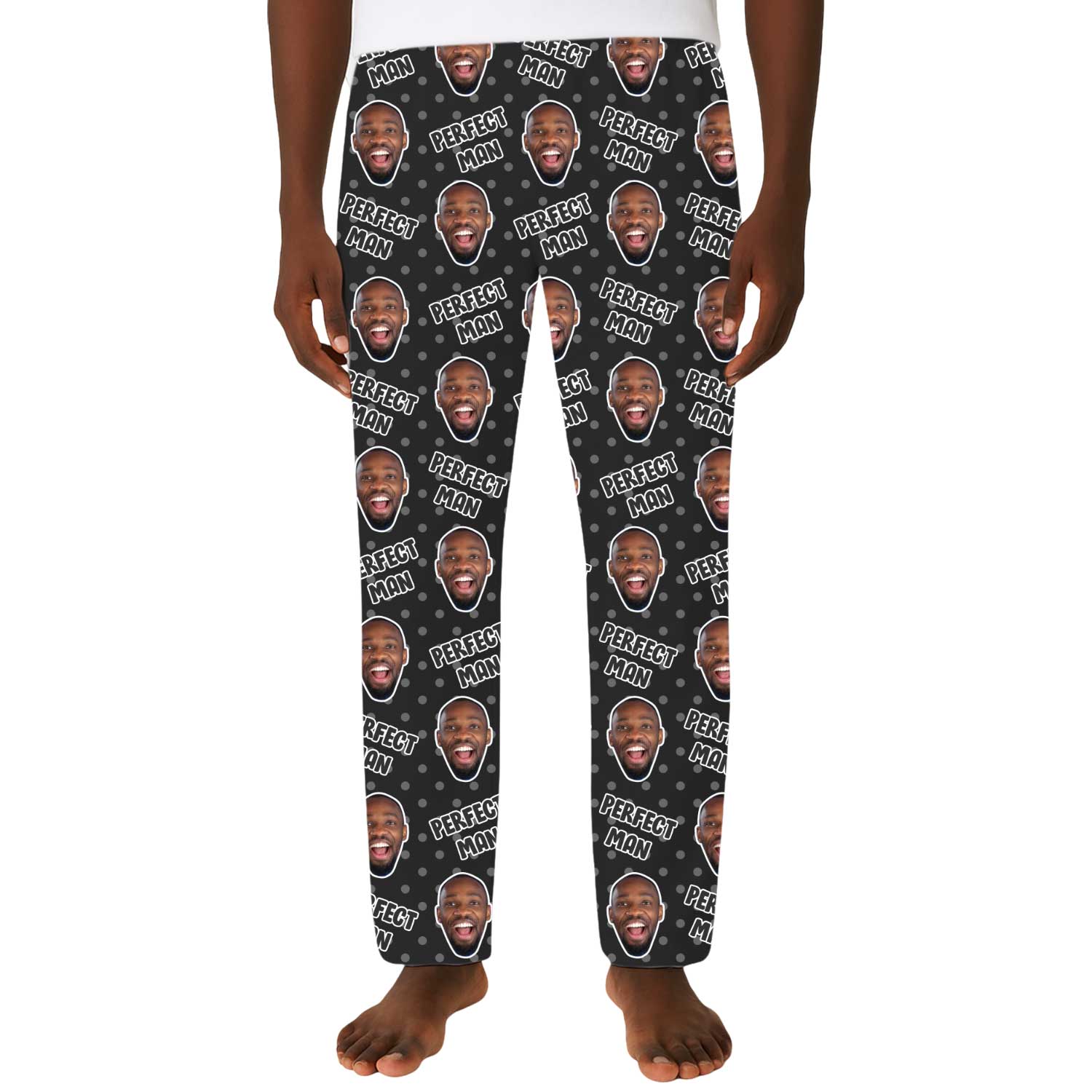 Men's Perfect Man Personalised PJ Bottoms