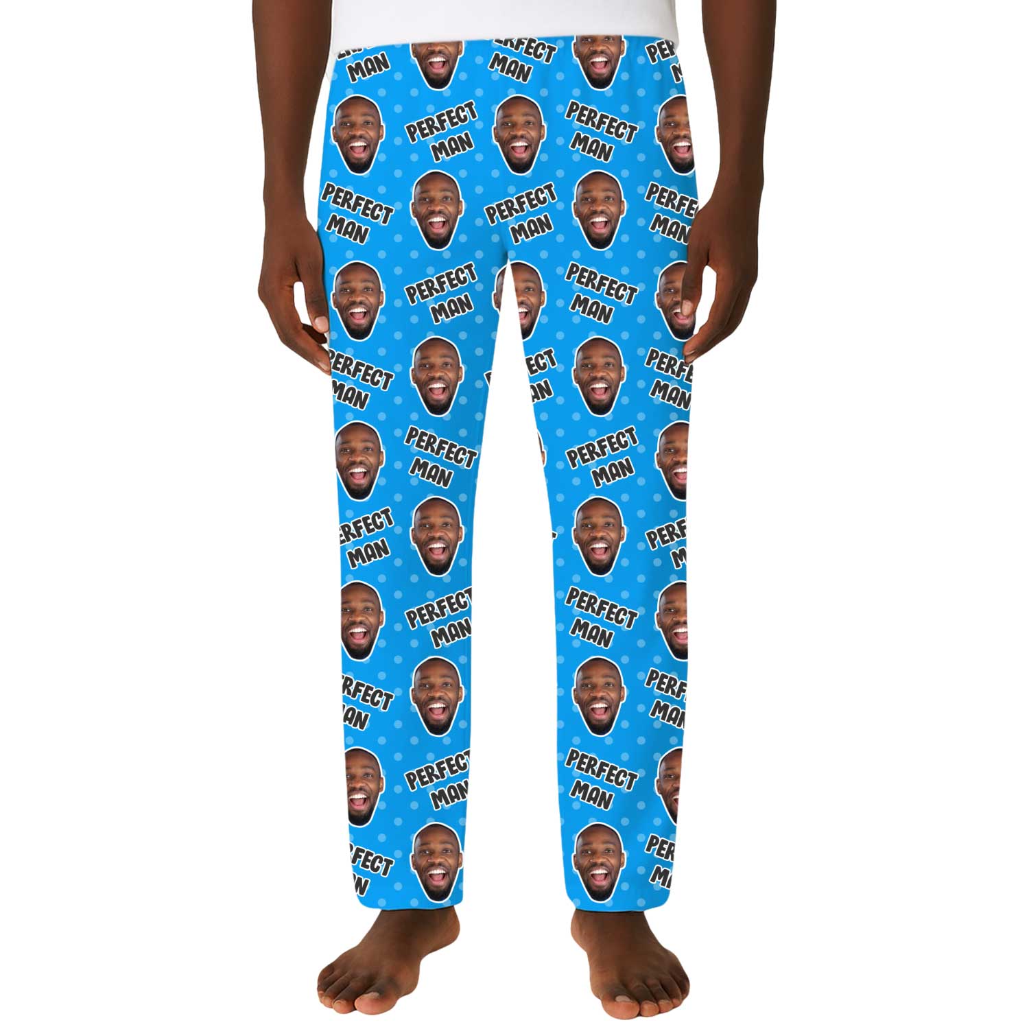 Men's Perfect Man Personalised PJ Bottoms