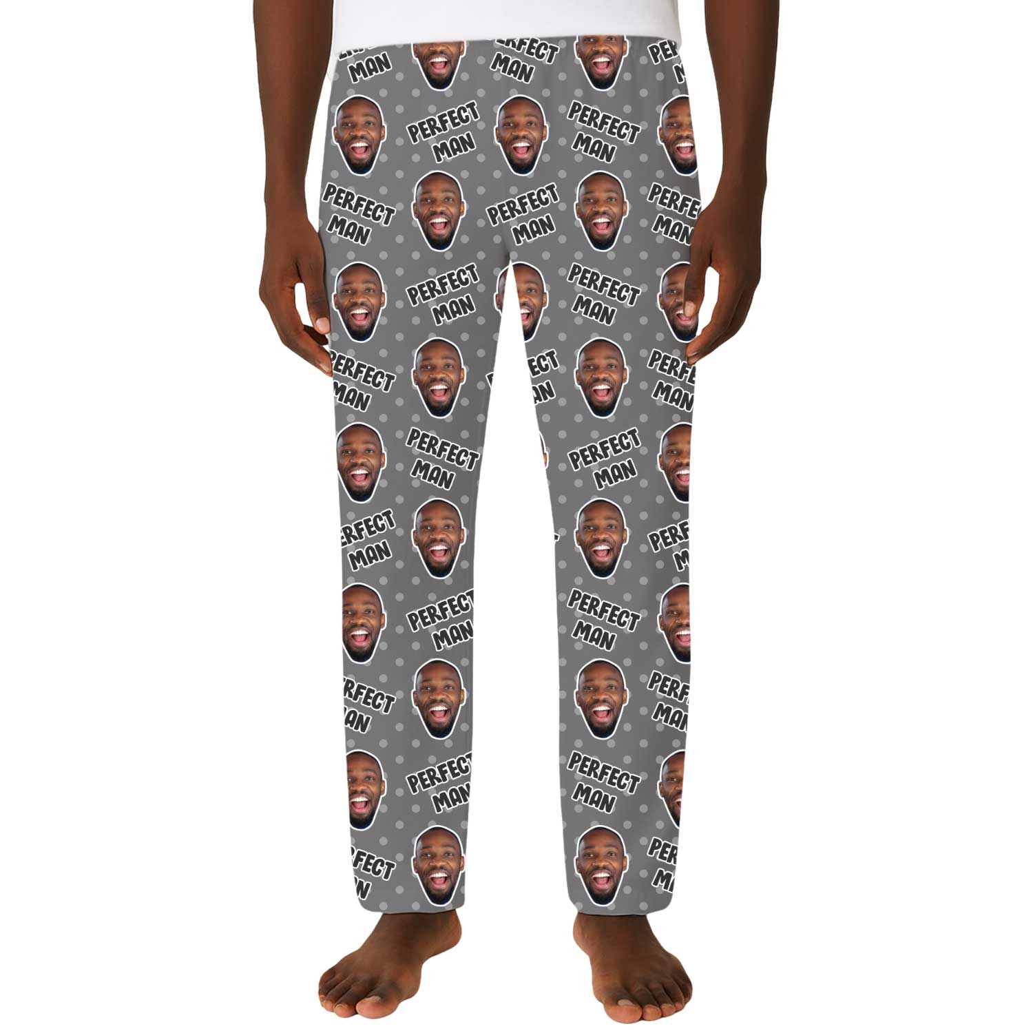 Men's Perfect Man Personalised PJ Bottoms