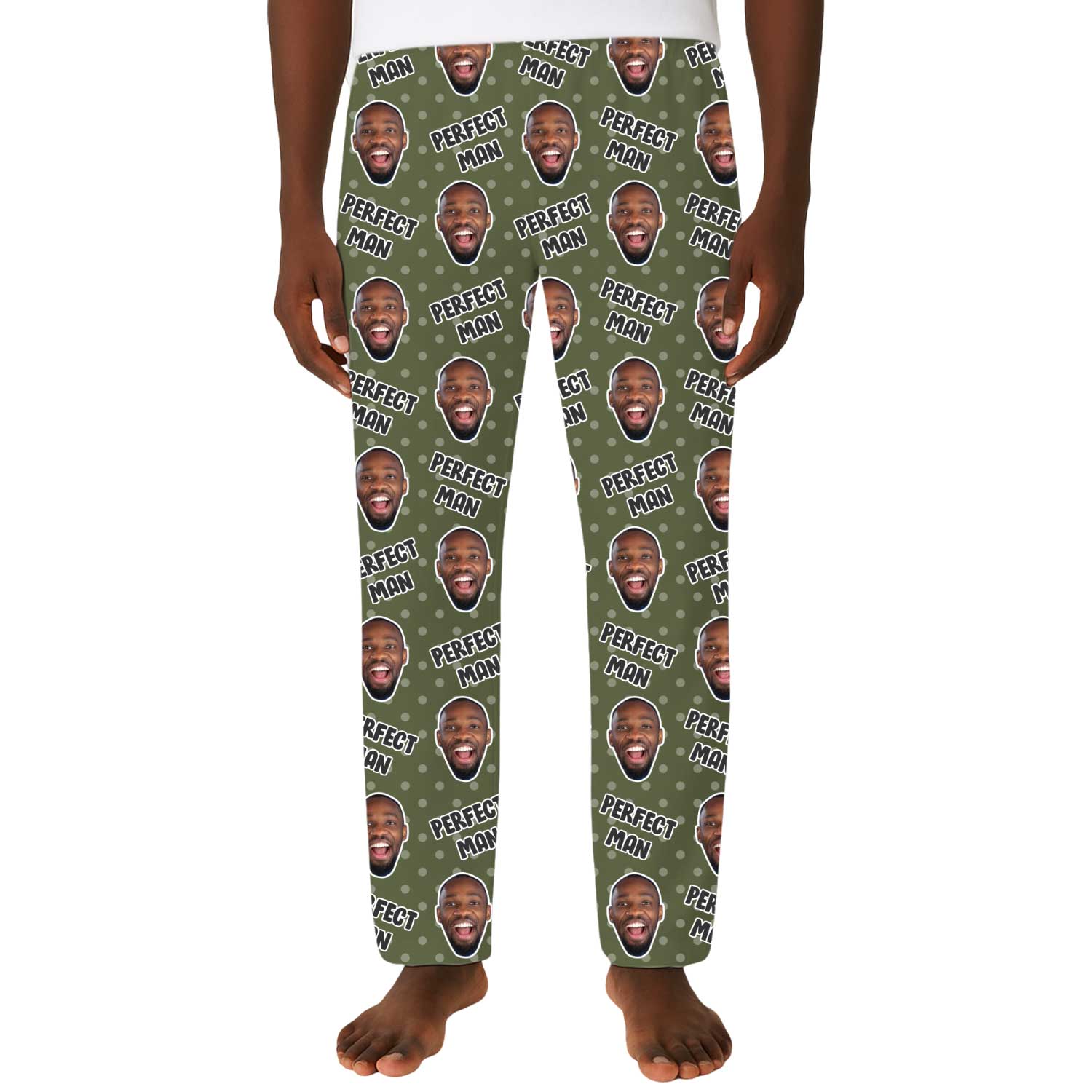 Men's Perfect Man Personalised PJ Bottoms