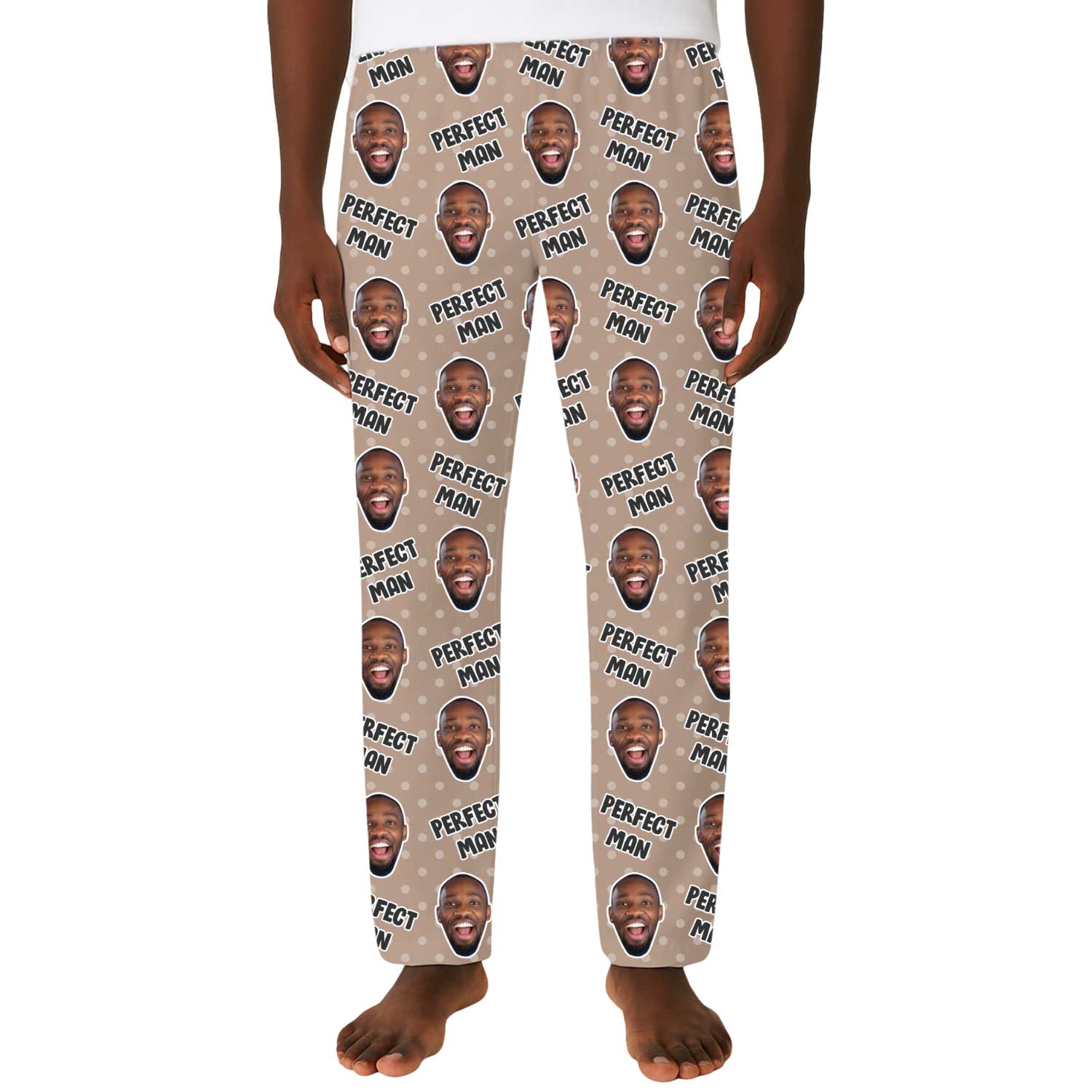 Men's Perfect Man Personalised PJ Bottoms