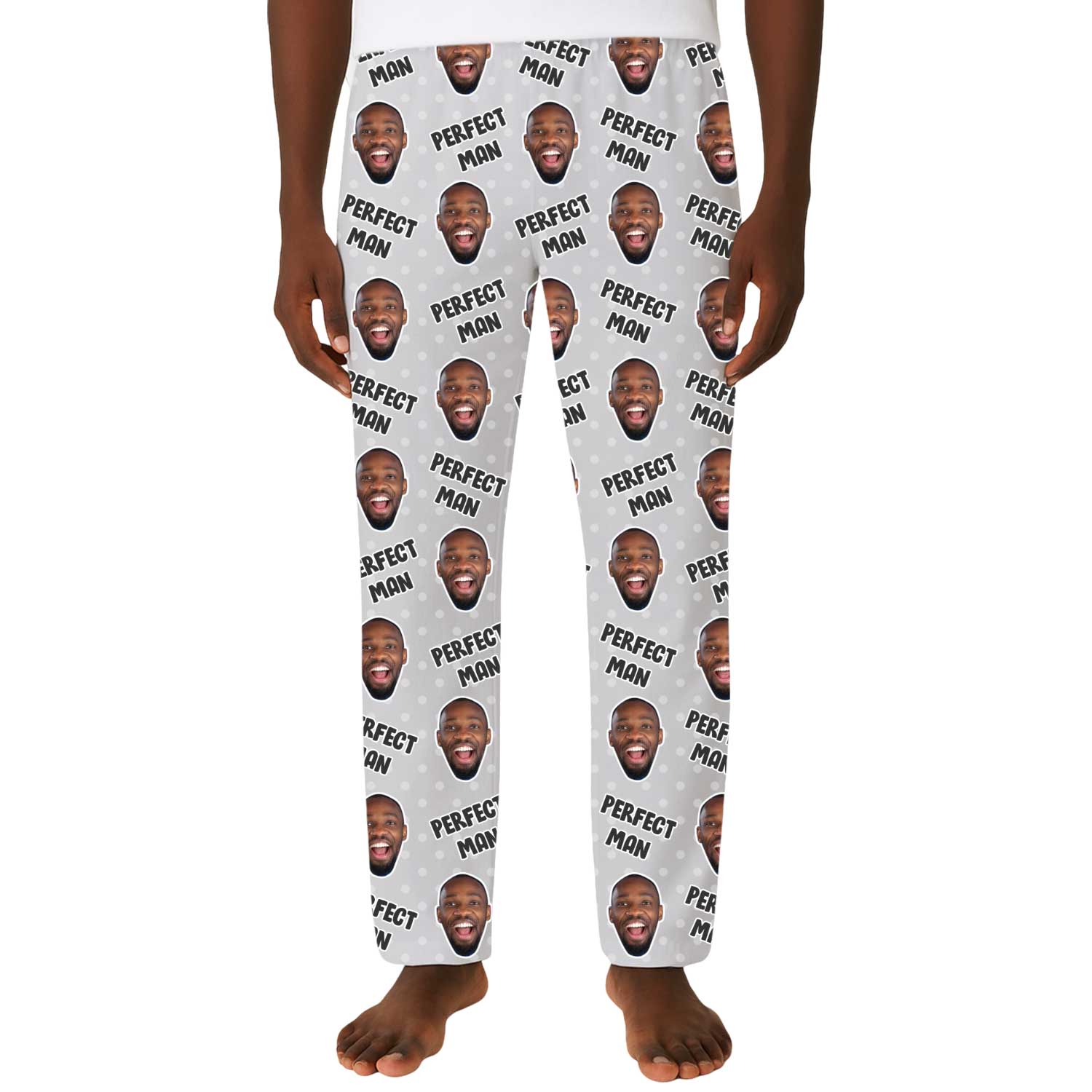 Men's Perfect Man Personalised PJ Bottoms