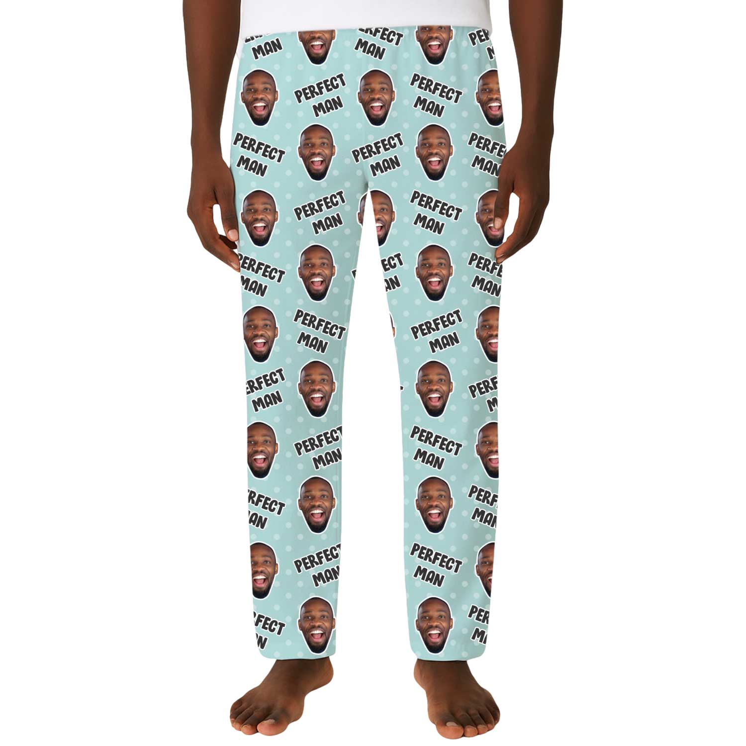 Men's Perfect Man Personalised PJ Bottoms