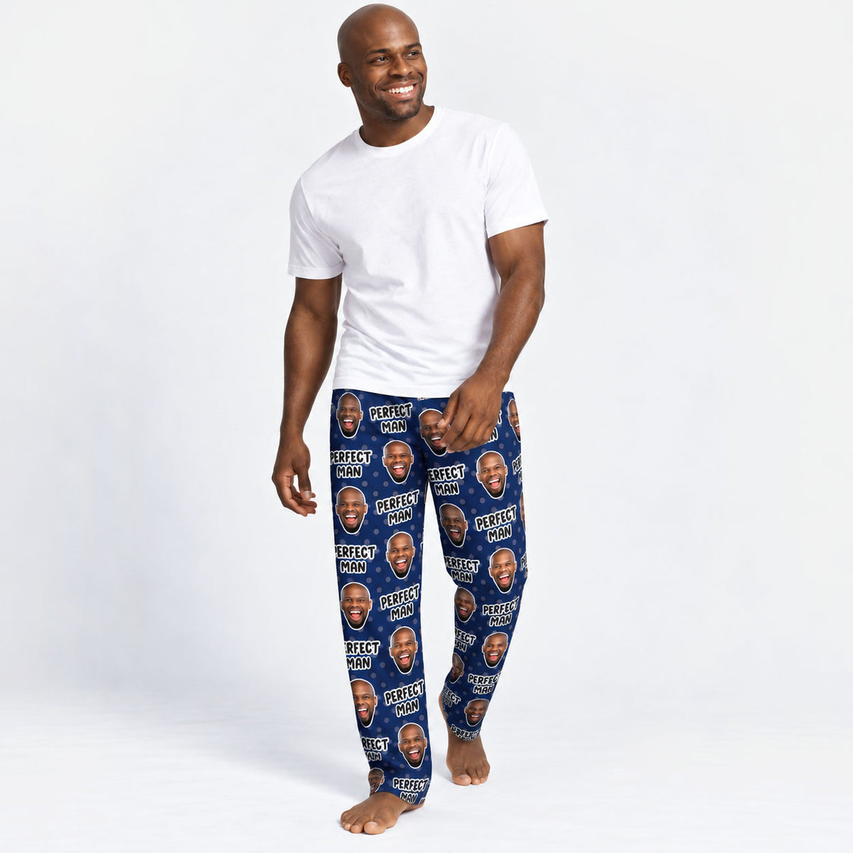 Men's Perfect Man Personalised PJ Bottoms