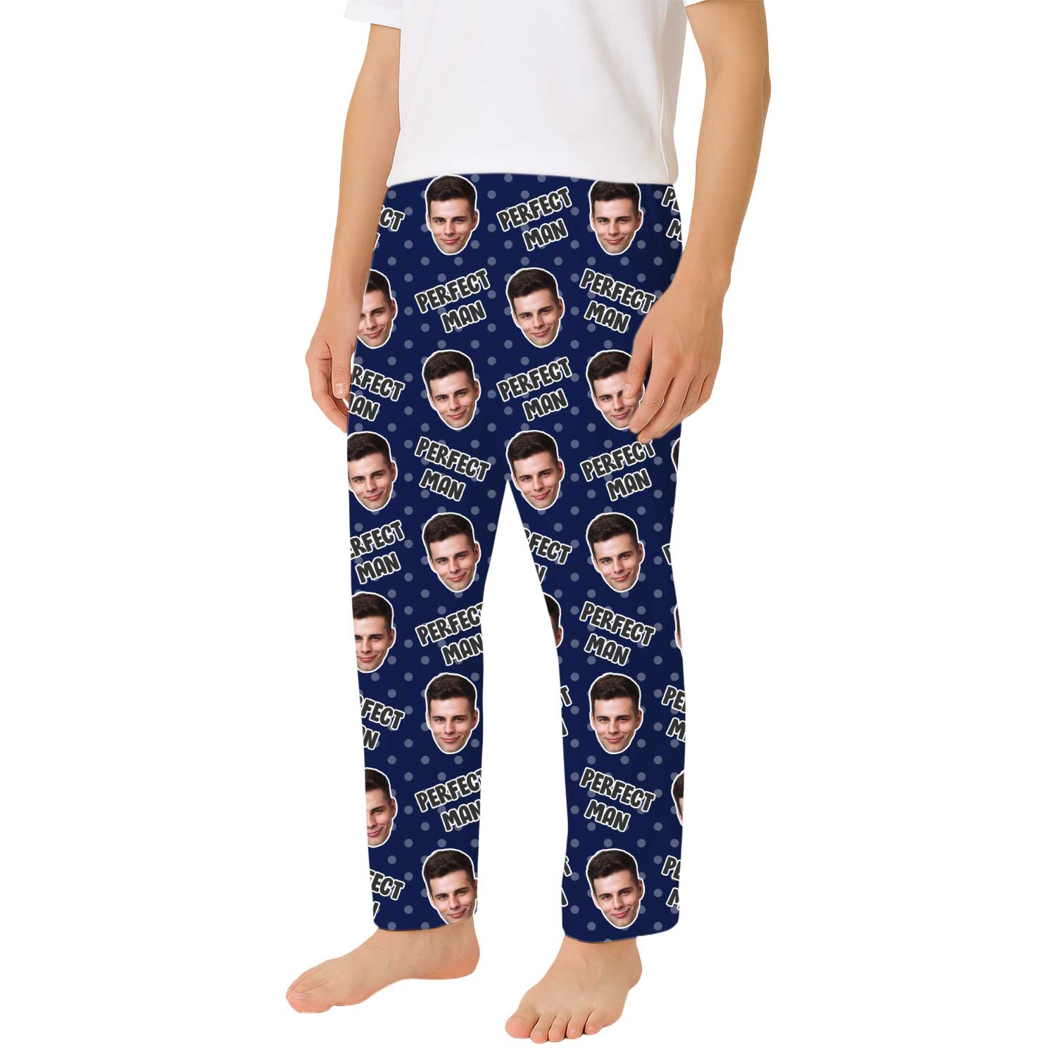 Men's Perfect Man Personalised PJ Bottoms