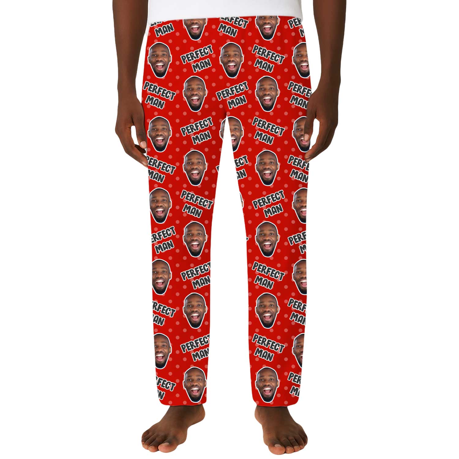 Men's Perfect Man Personalised PJ Bottoms