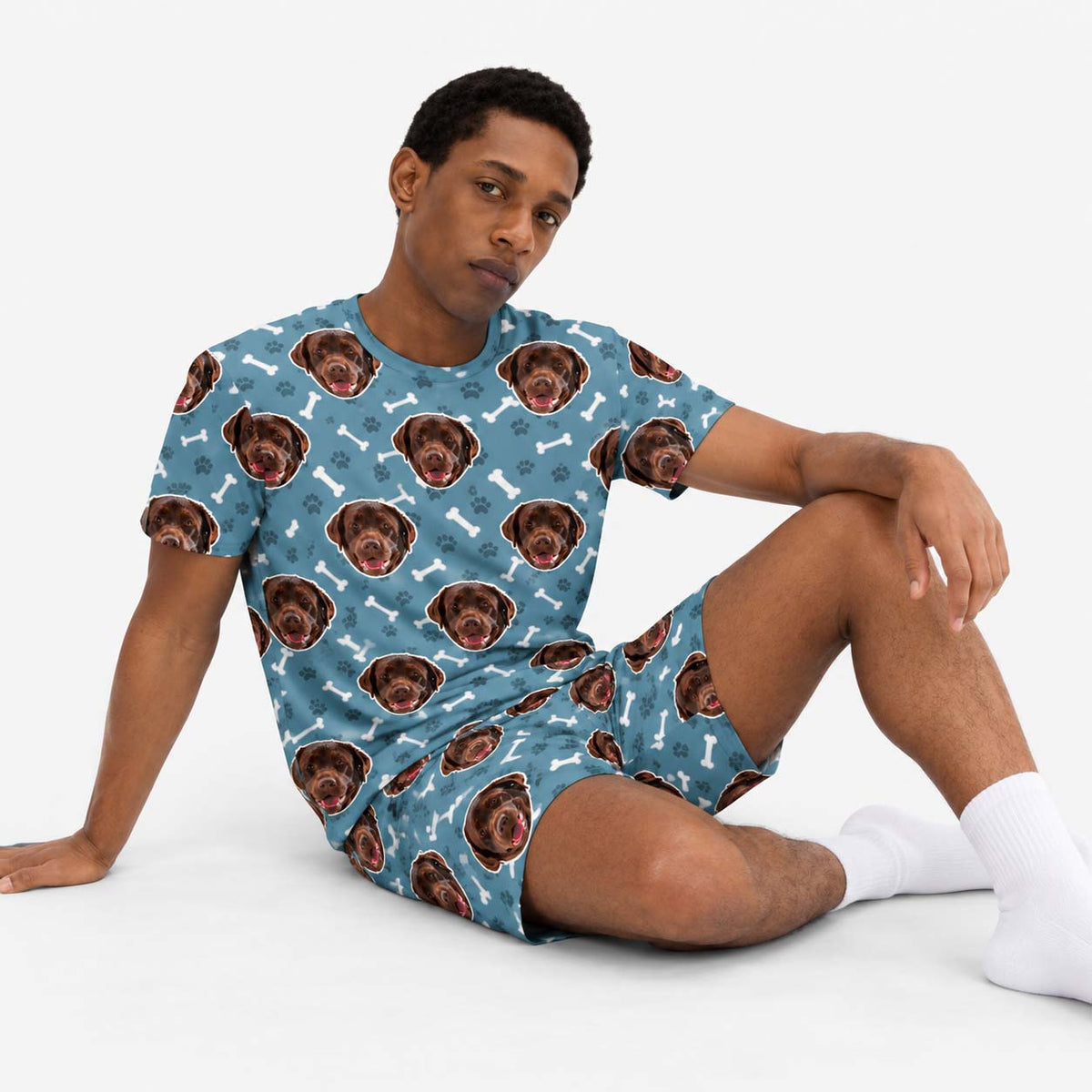 Your Dog Men's Personalised Pyjamas - Shorts Set