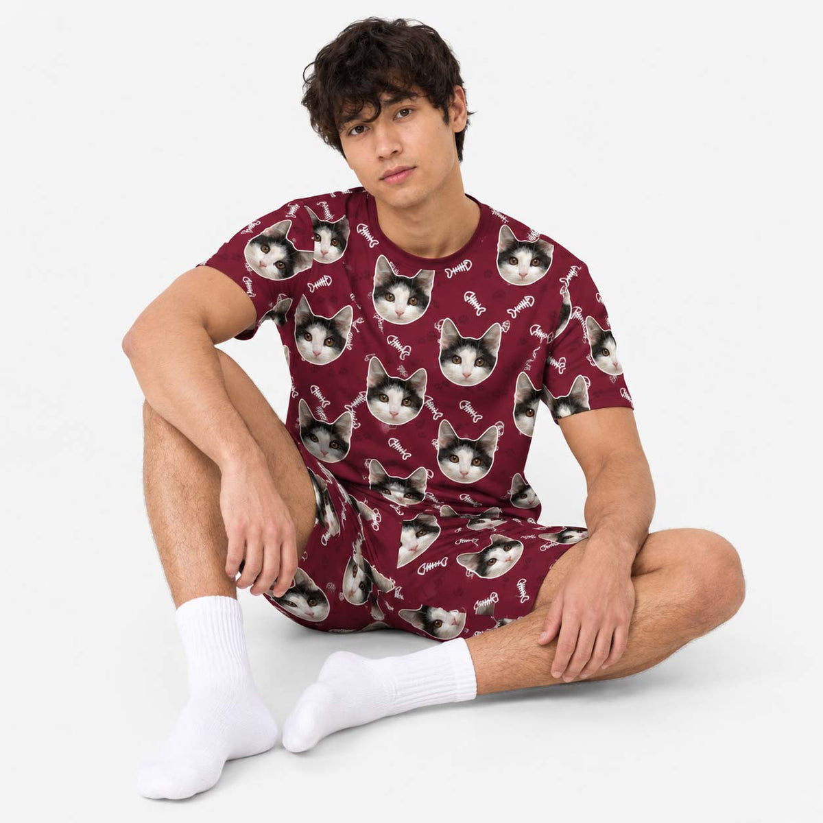 Your Cat Men's Personalised Pyjamas - Shorts Set
