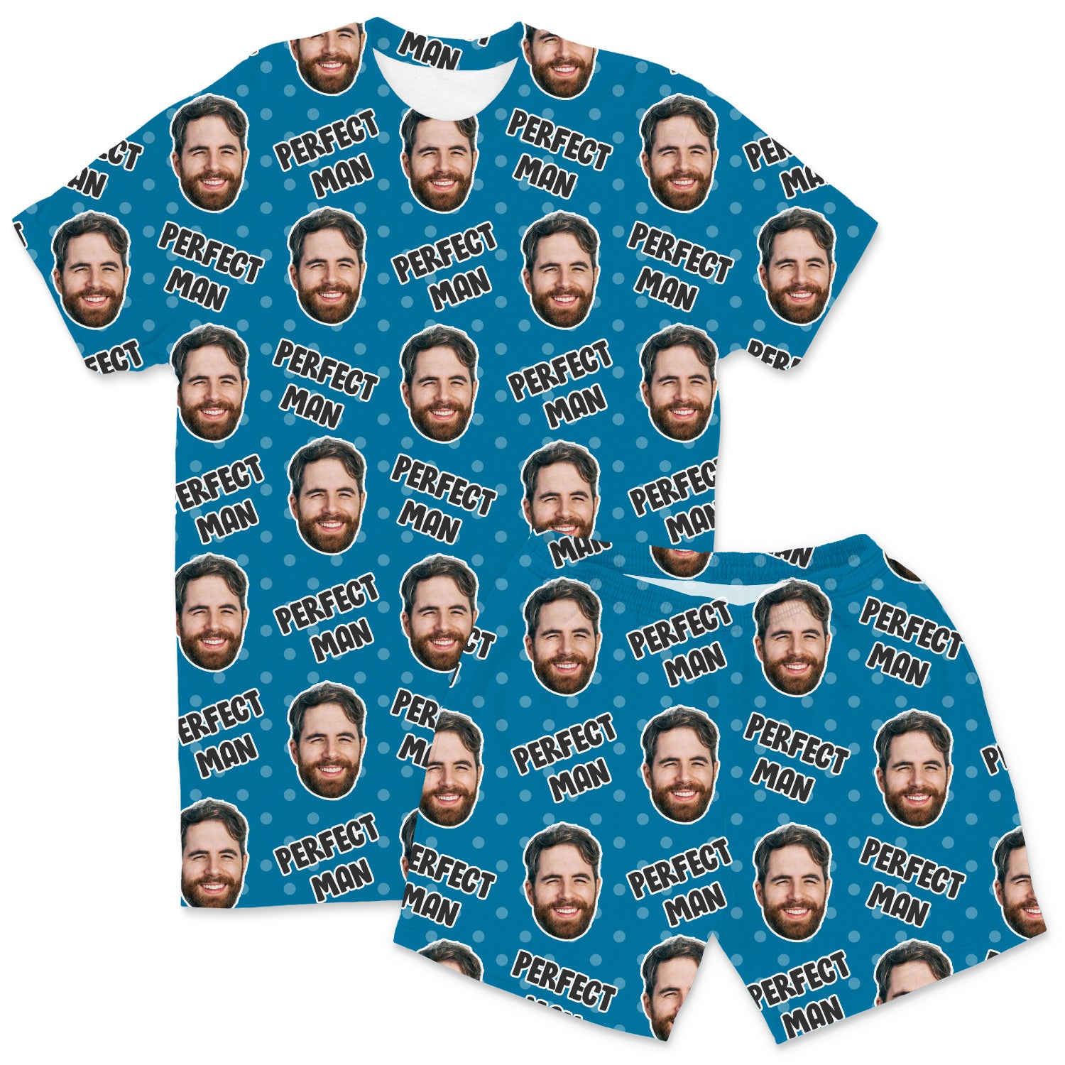 Men's Perfect Man Personalised PJs - Shorts Set