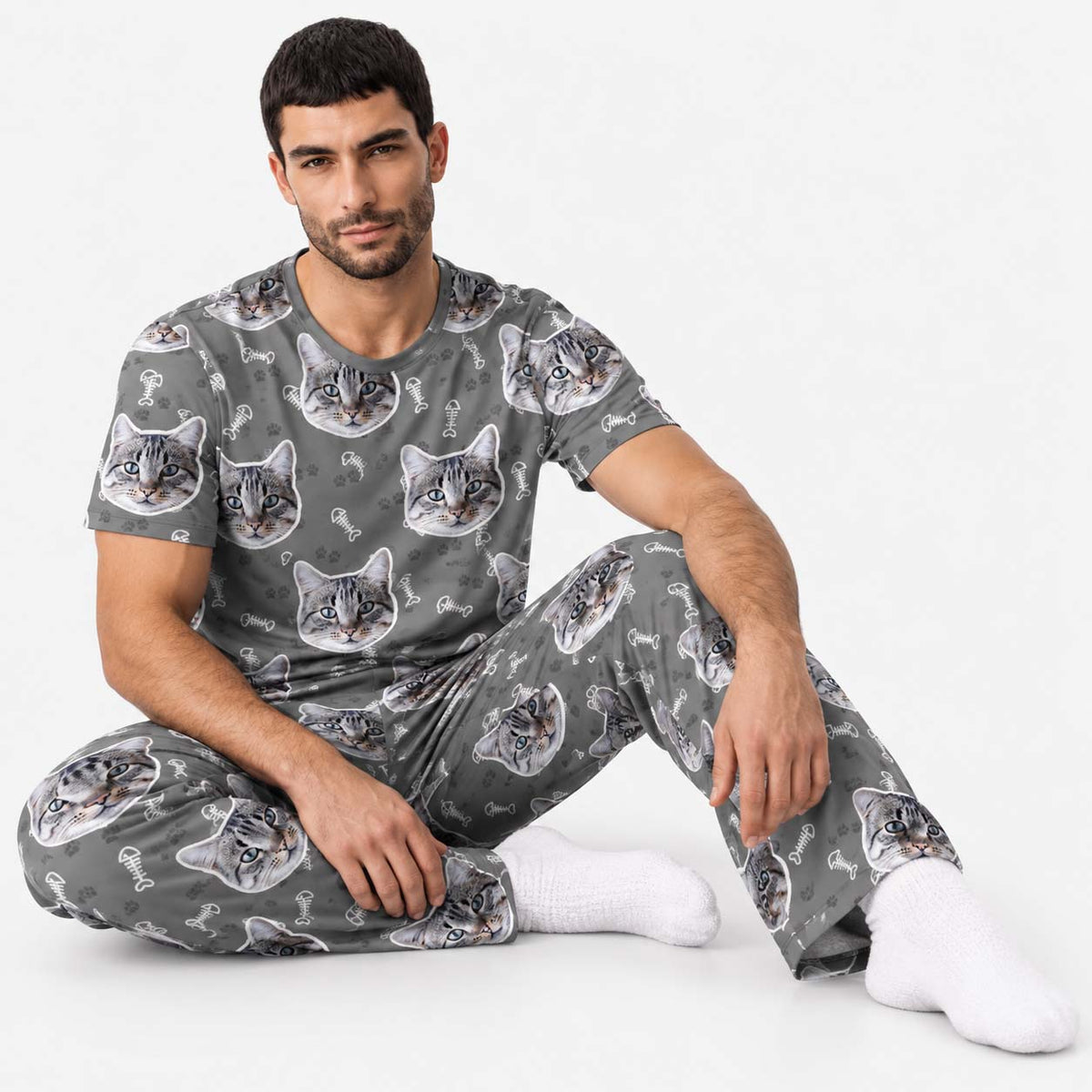 Your Cat Men's Personalised Pyjamas - Trouser Set