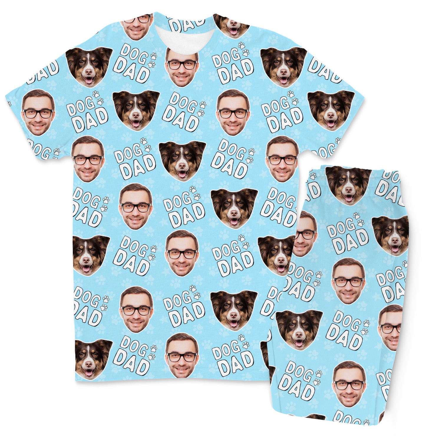 Men's Dog Dad Personalised Pyjamas - Trouser Set