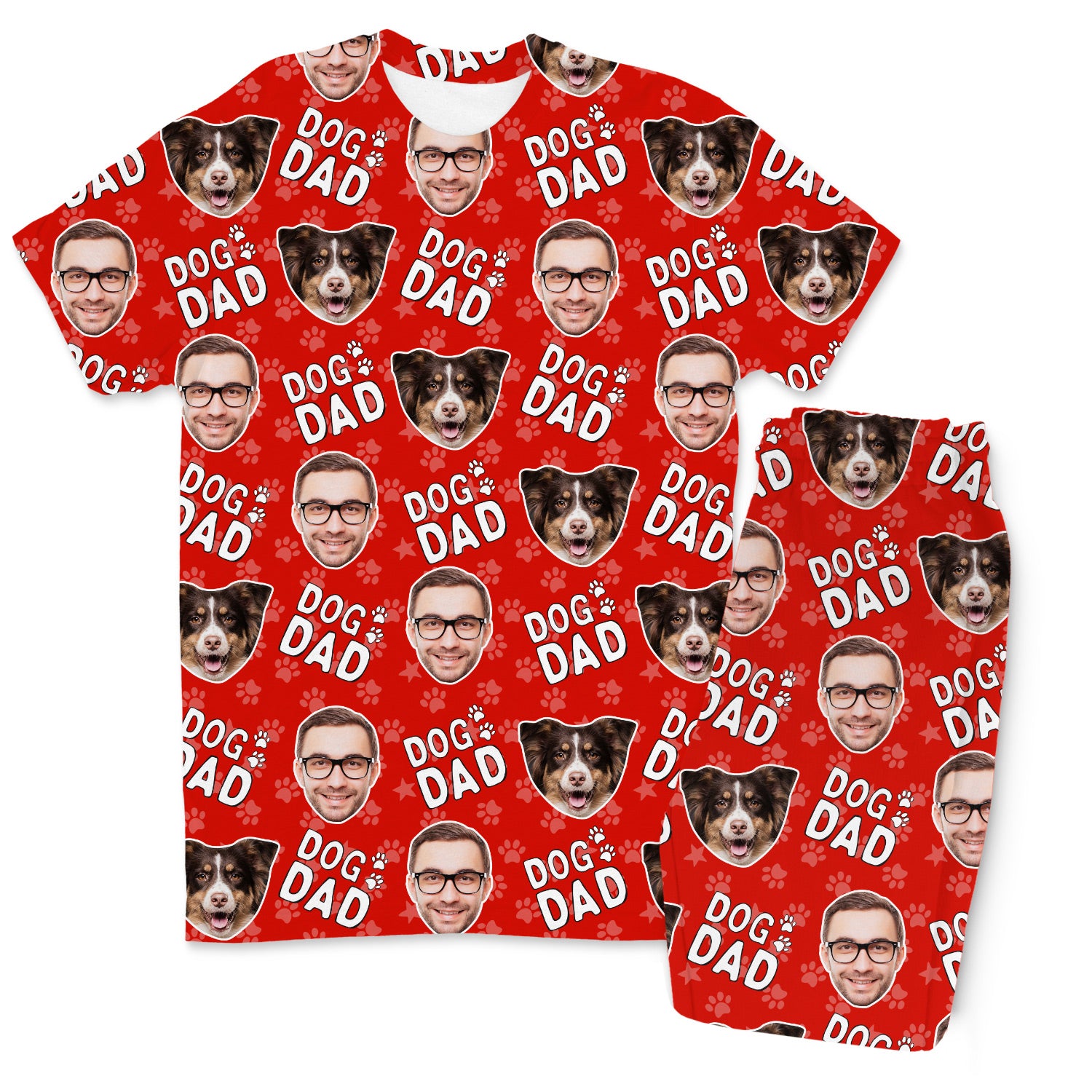 Men's Dog Dad Personalised Pyjamas - Trouser Set