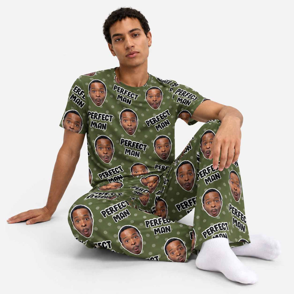 Men's Perfect Man Personalised Pyjamas - Trouser Set