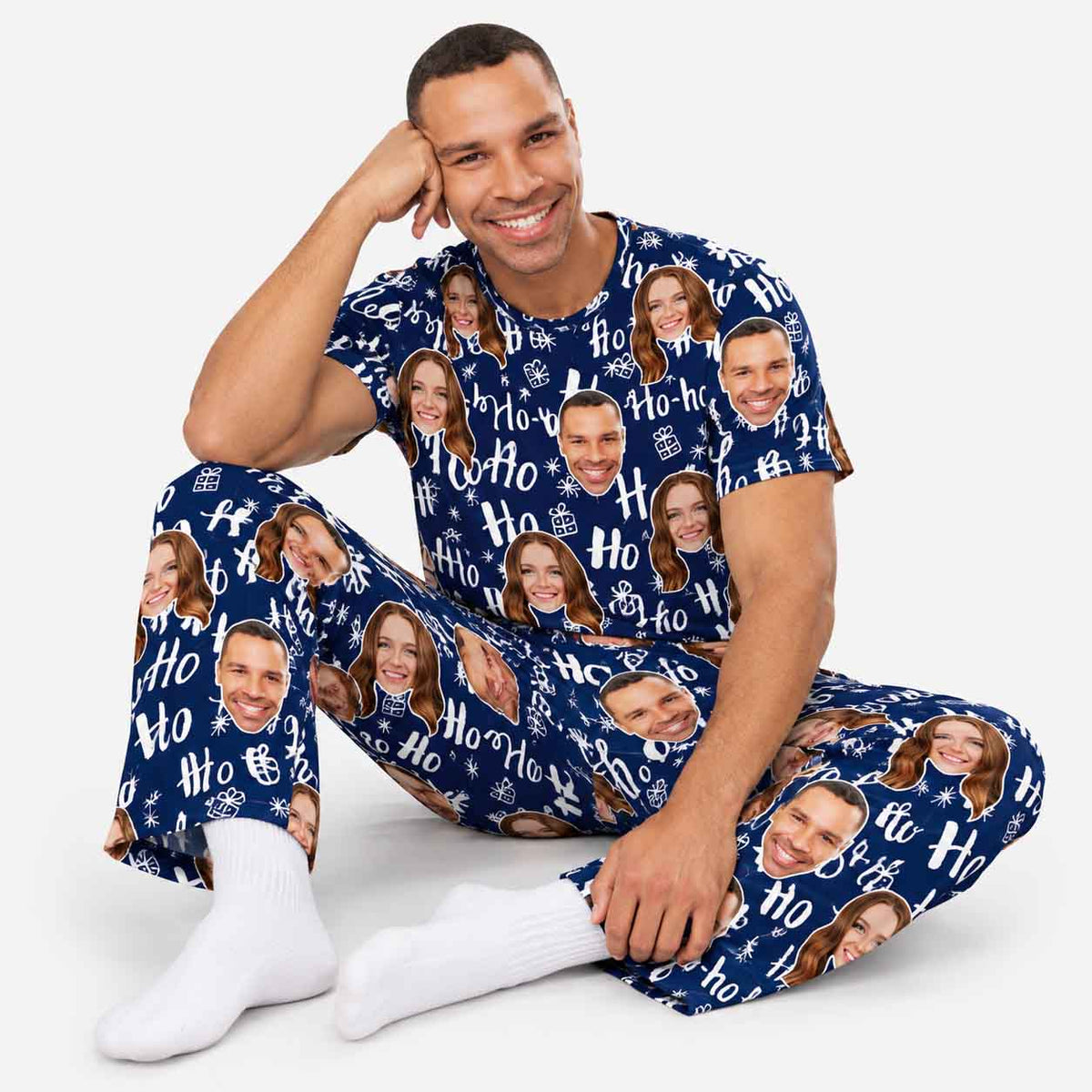 Men's Ho Ho Ho Christmas Pyjamas - Trouser Set