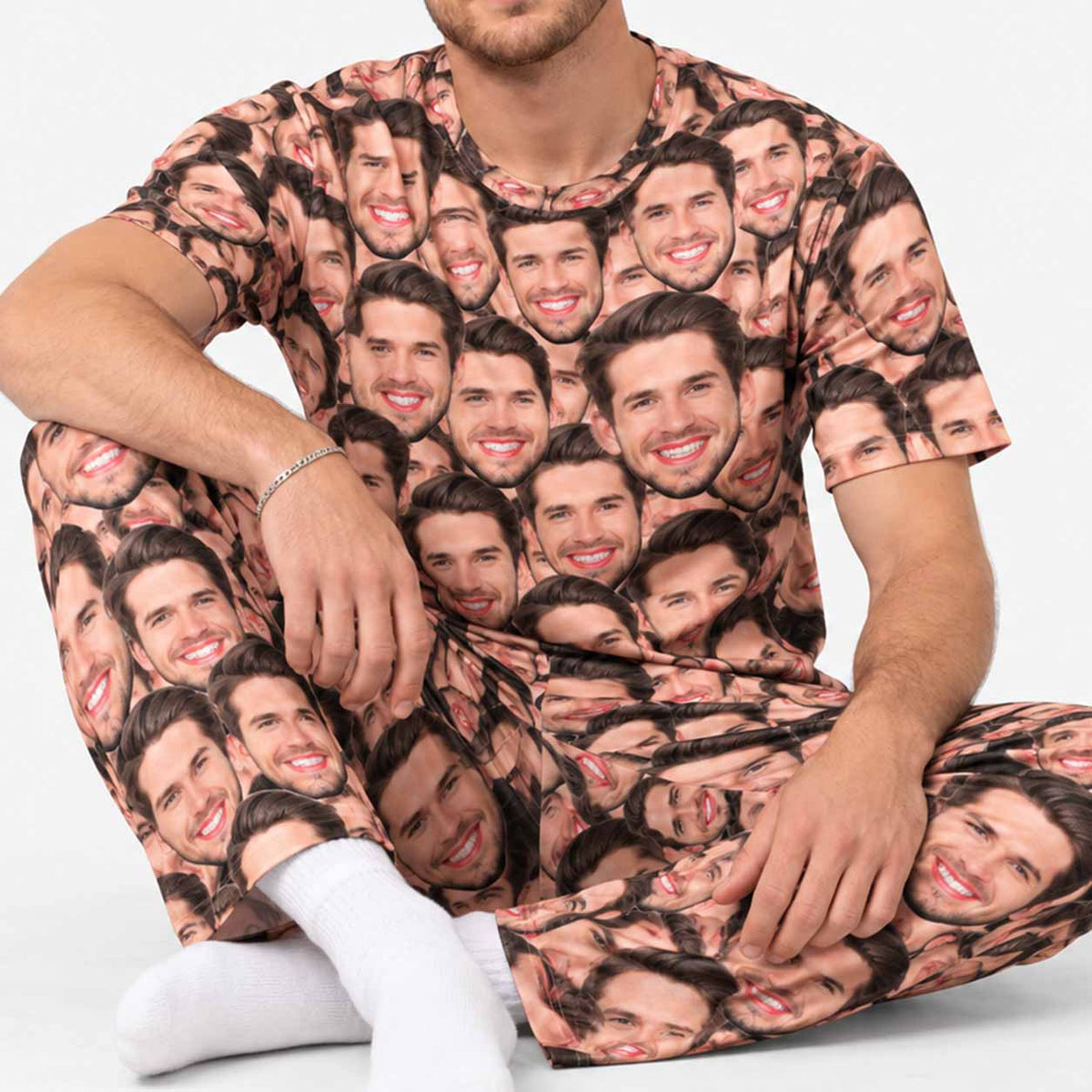 Men's Face Mash Pyjamas - Trouser Set