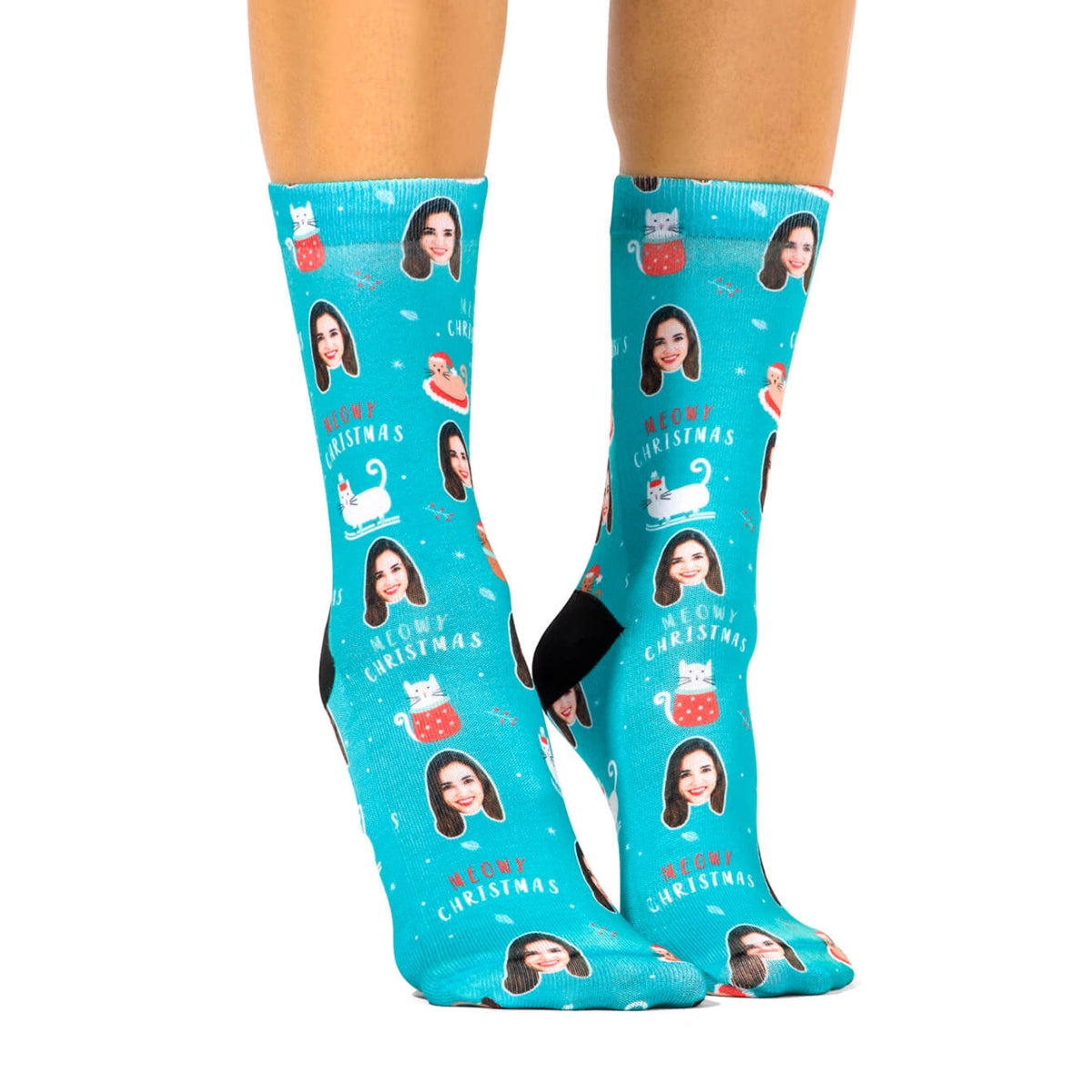 Meowy Christmas Socks