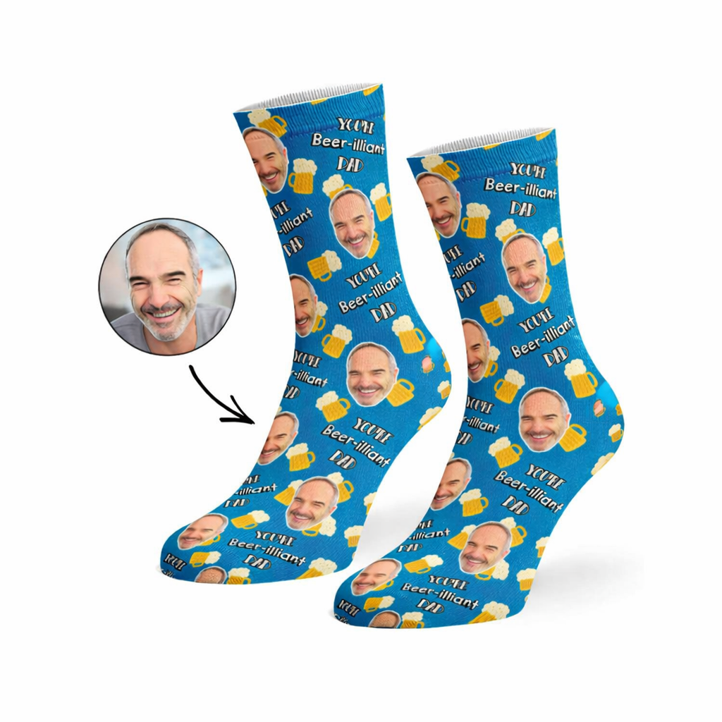 Beer-illiant Dad Socks