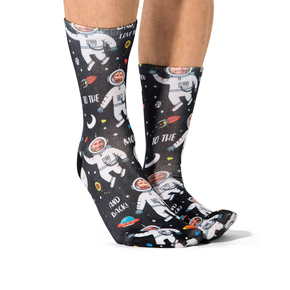 Moon & Back Dad Socks