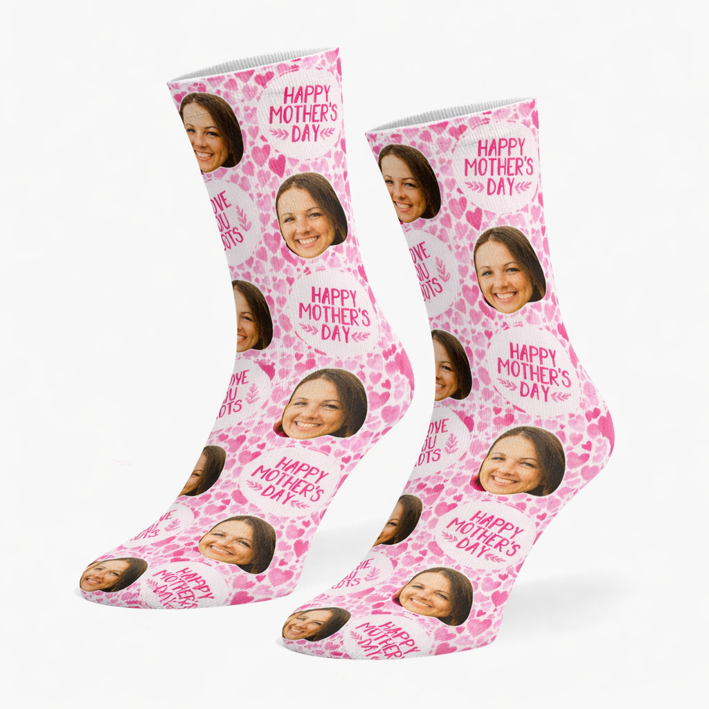 Mother's Day Hearts Socks
