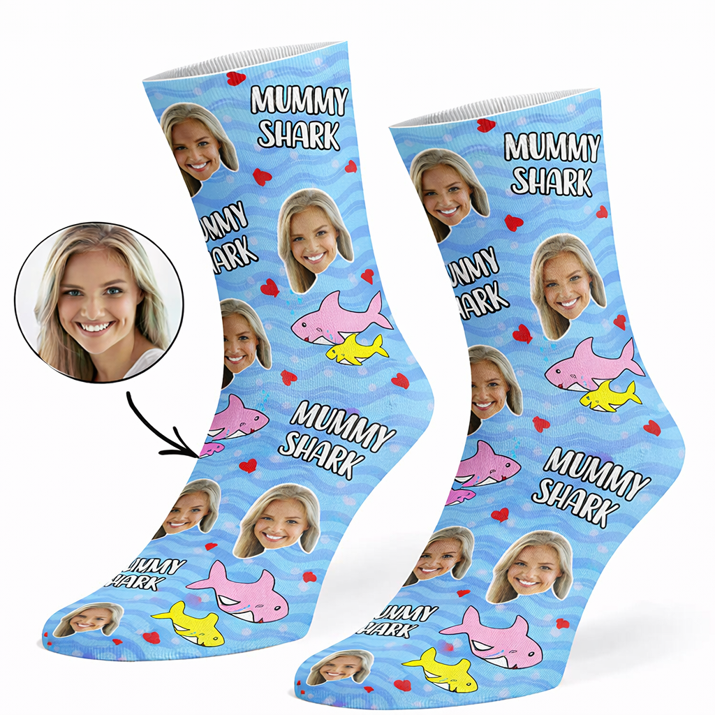 Mummy Shark Socks