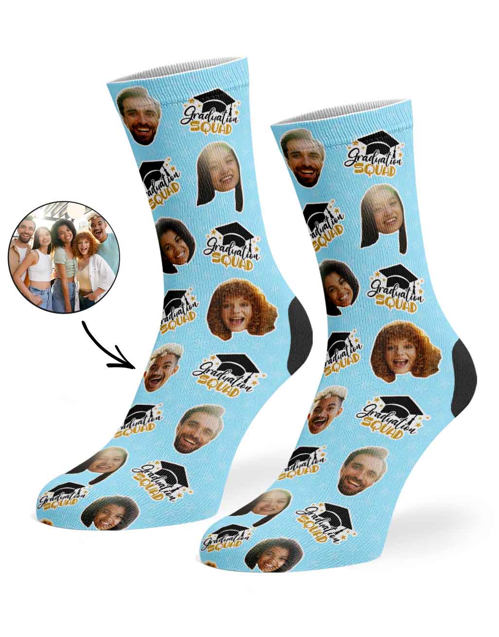The Whole Graduation Squad Socks