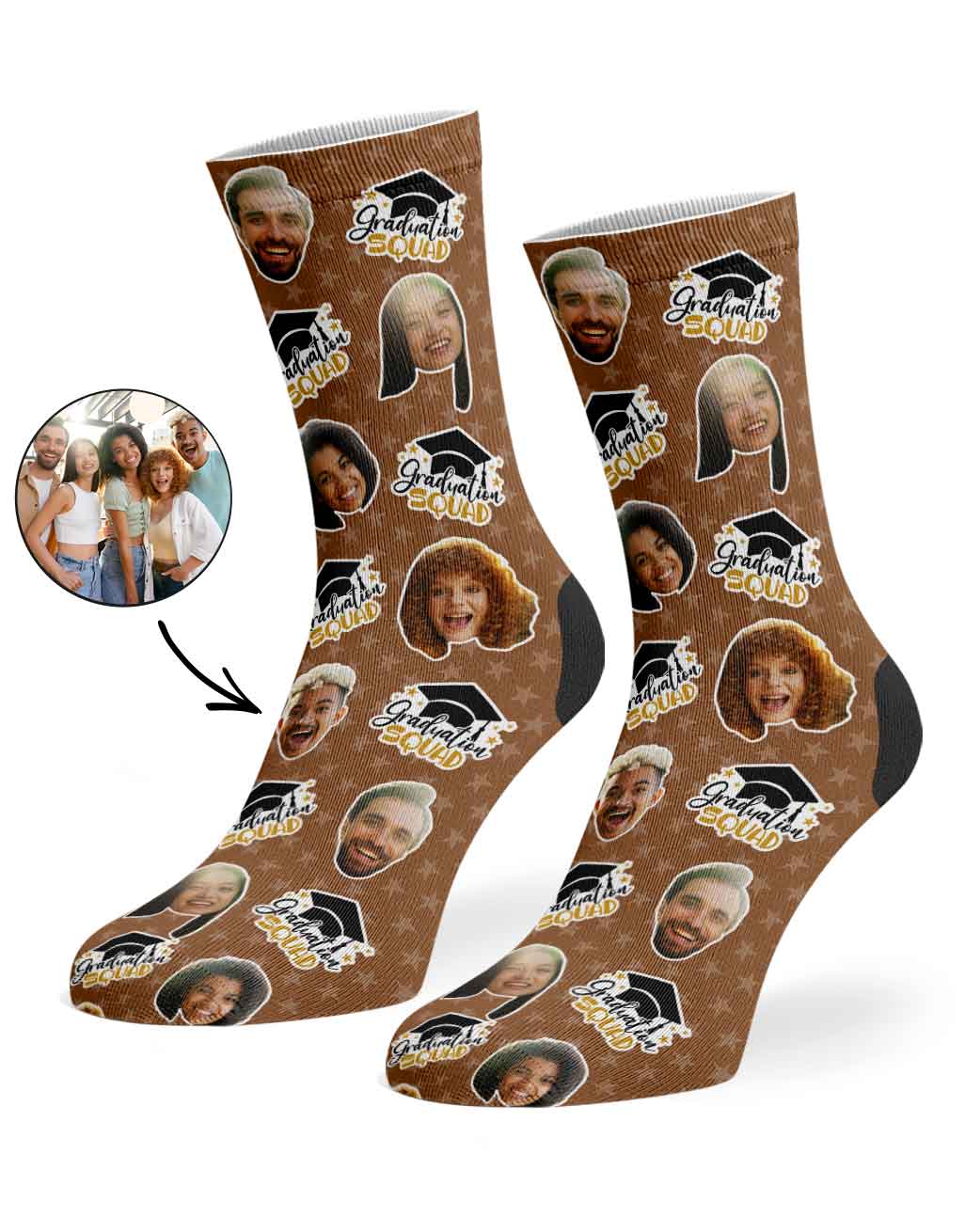 The Whole Graduation Squad Socks
