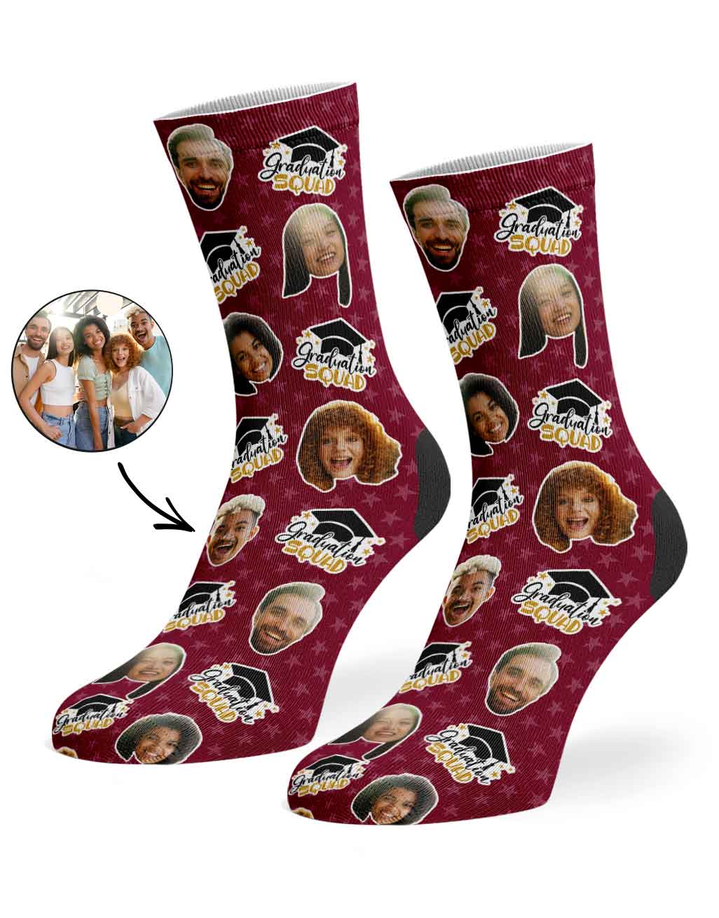 The Whole Graduation Squad Socks