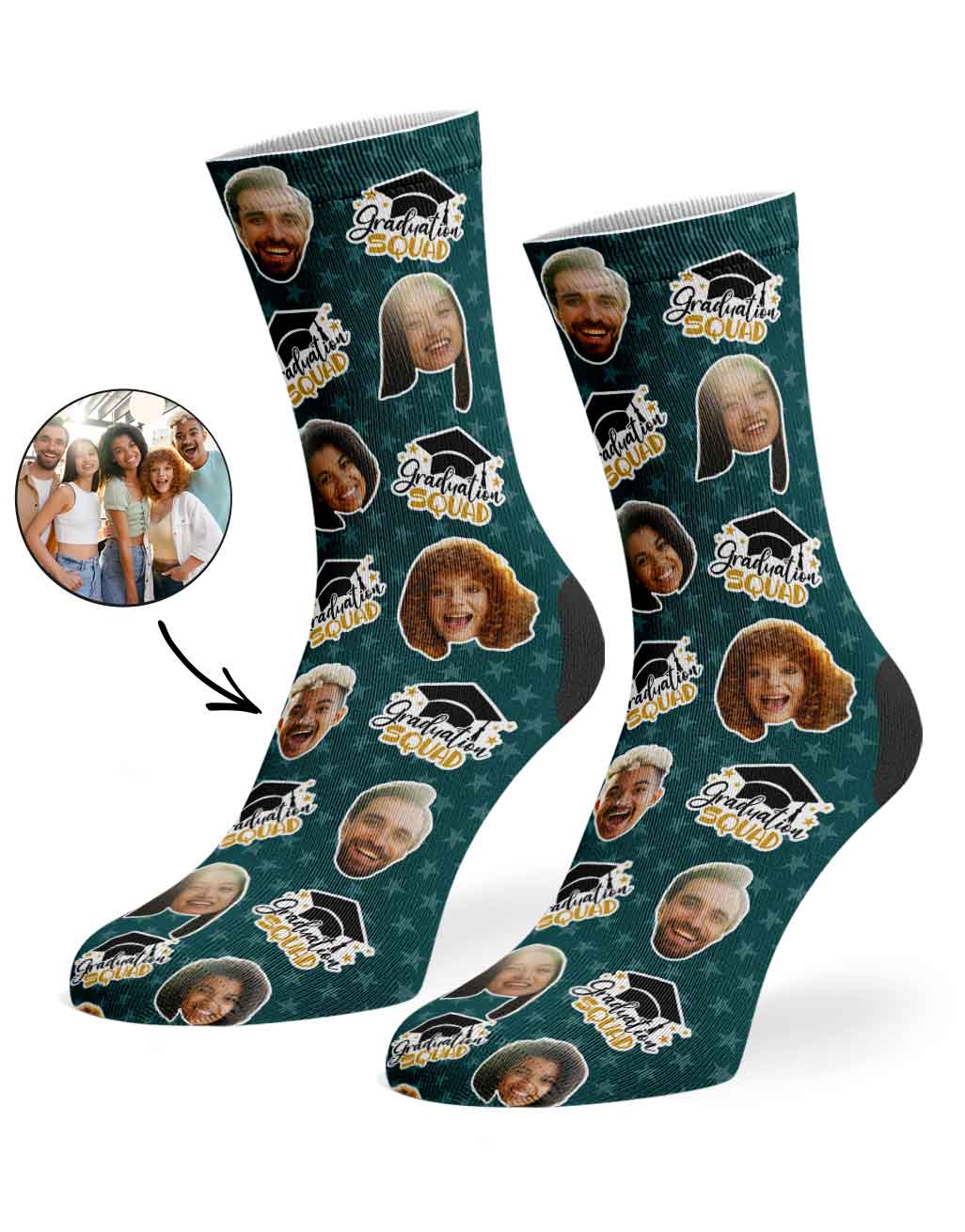 The Whole Graduation Squad Socks