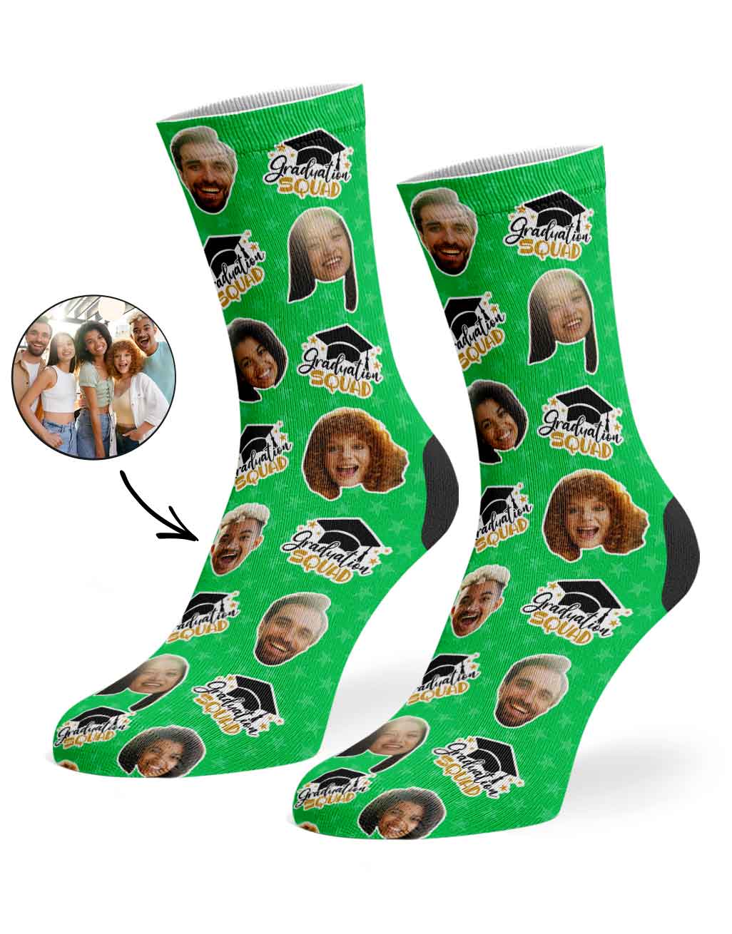 The Whole Graduation Squad Socks