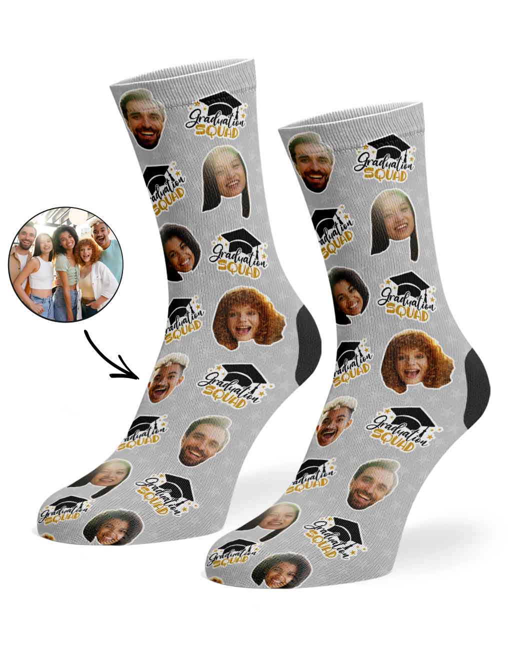 The Whole Graduation Squad Socks