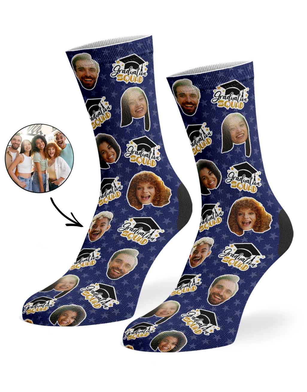 The Whole Graduation Squad Socks