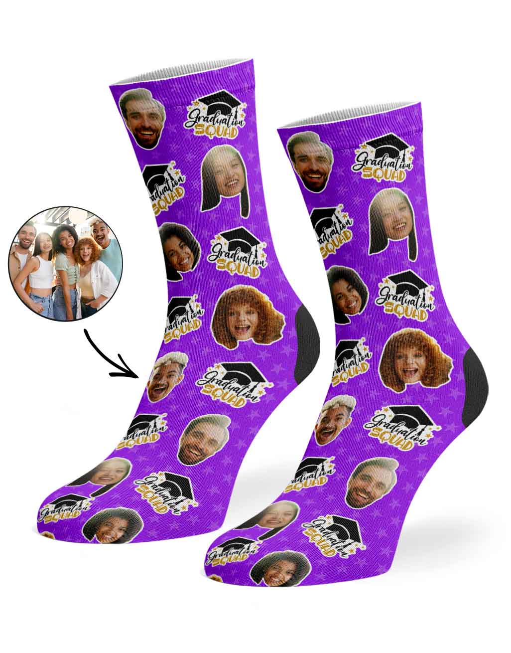 The Whole Graduation Squad Socks
